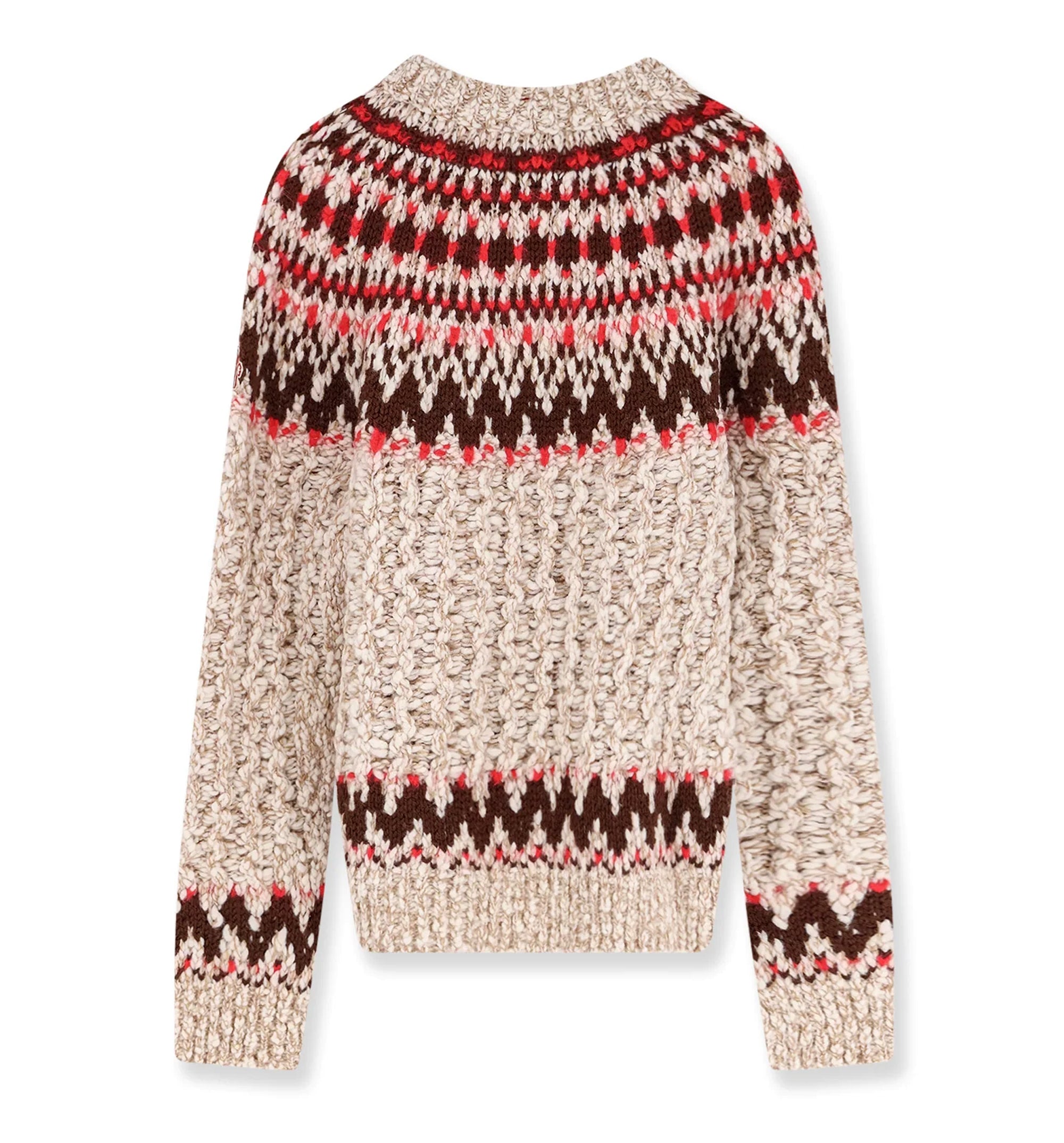 Geometric Jacquard Wool Jumper