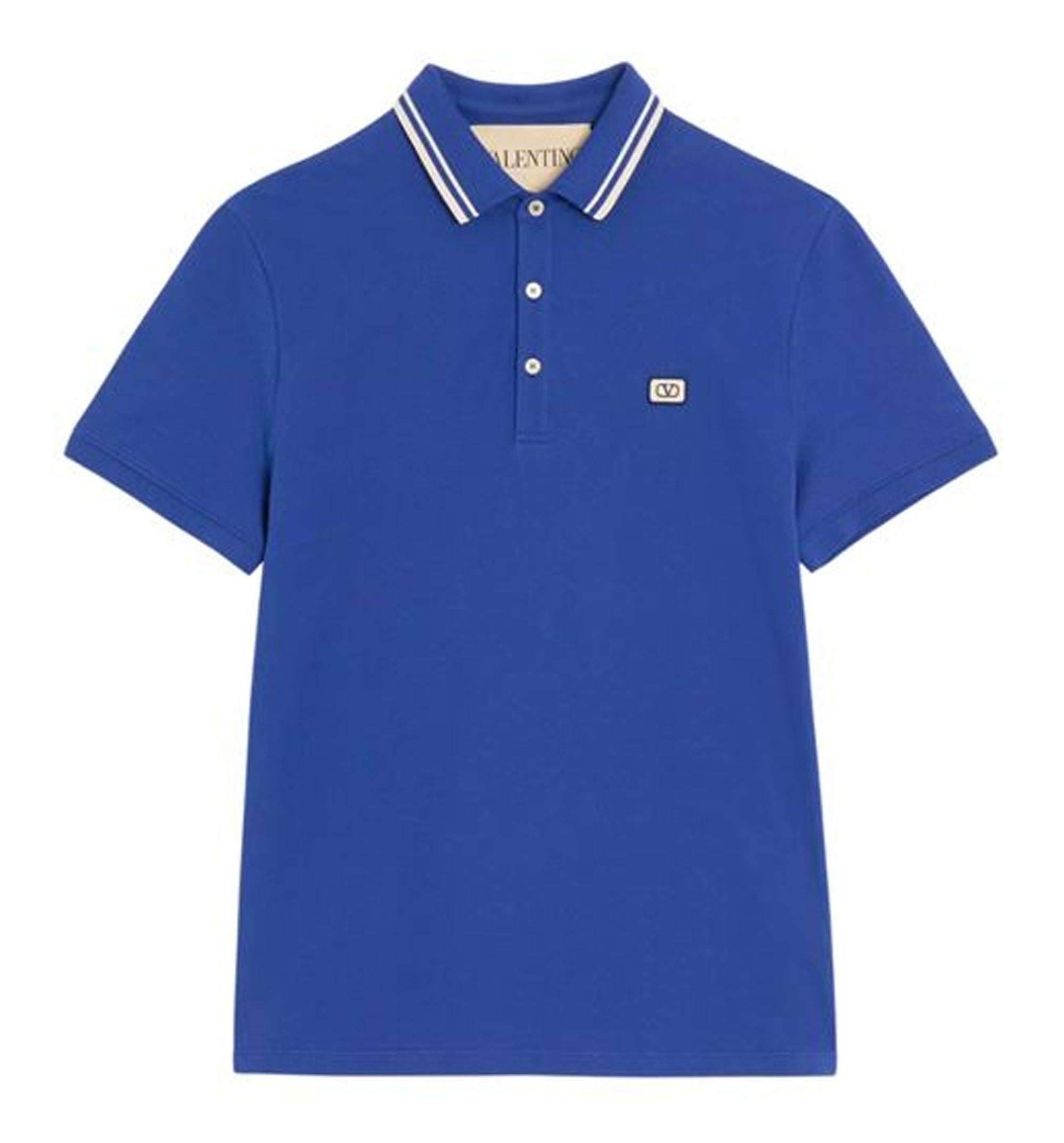 VLogo Signature Piquet Cotton Polo Shirt