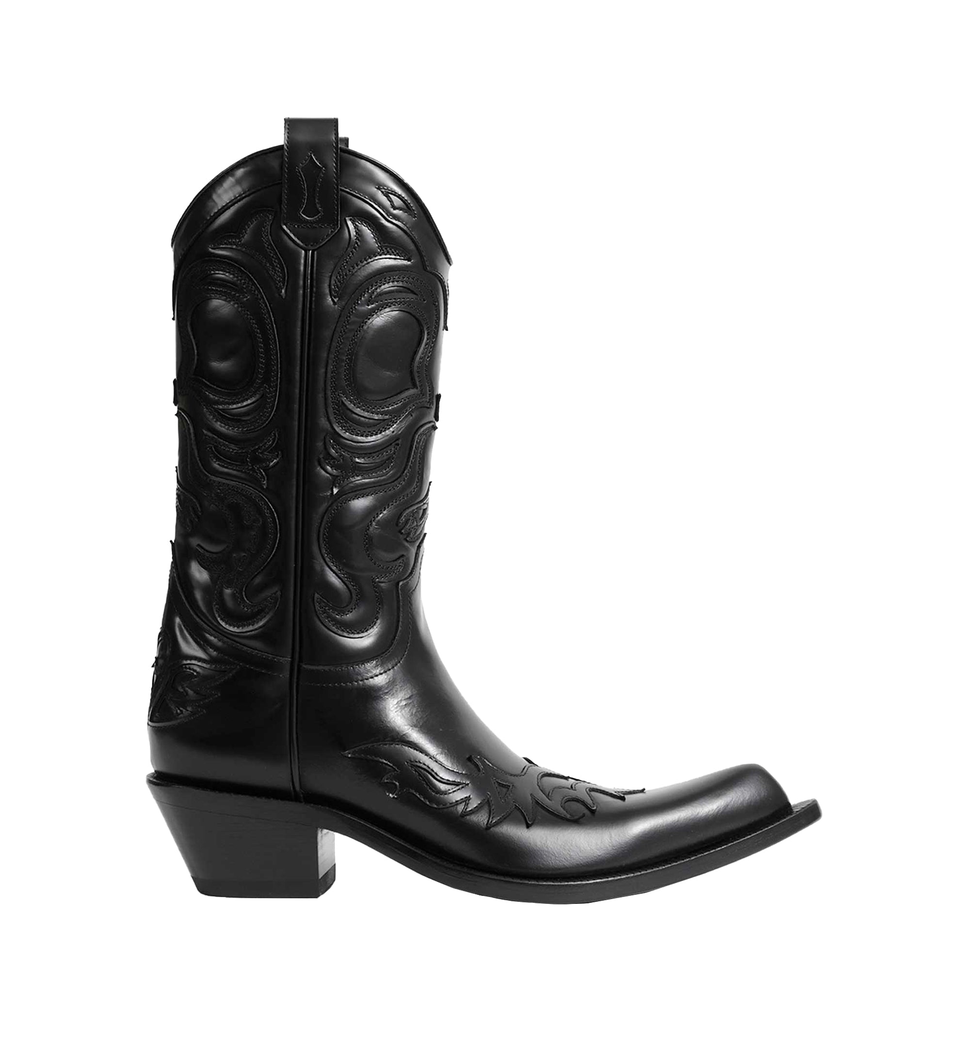 Pointy Leather Cowboy Boots