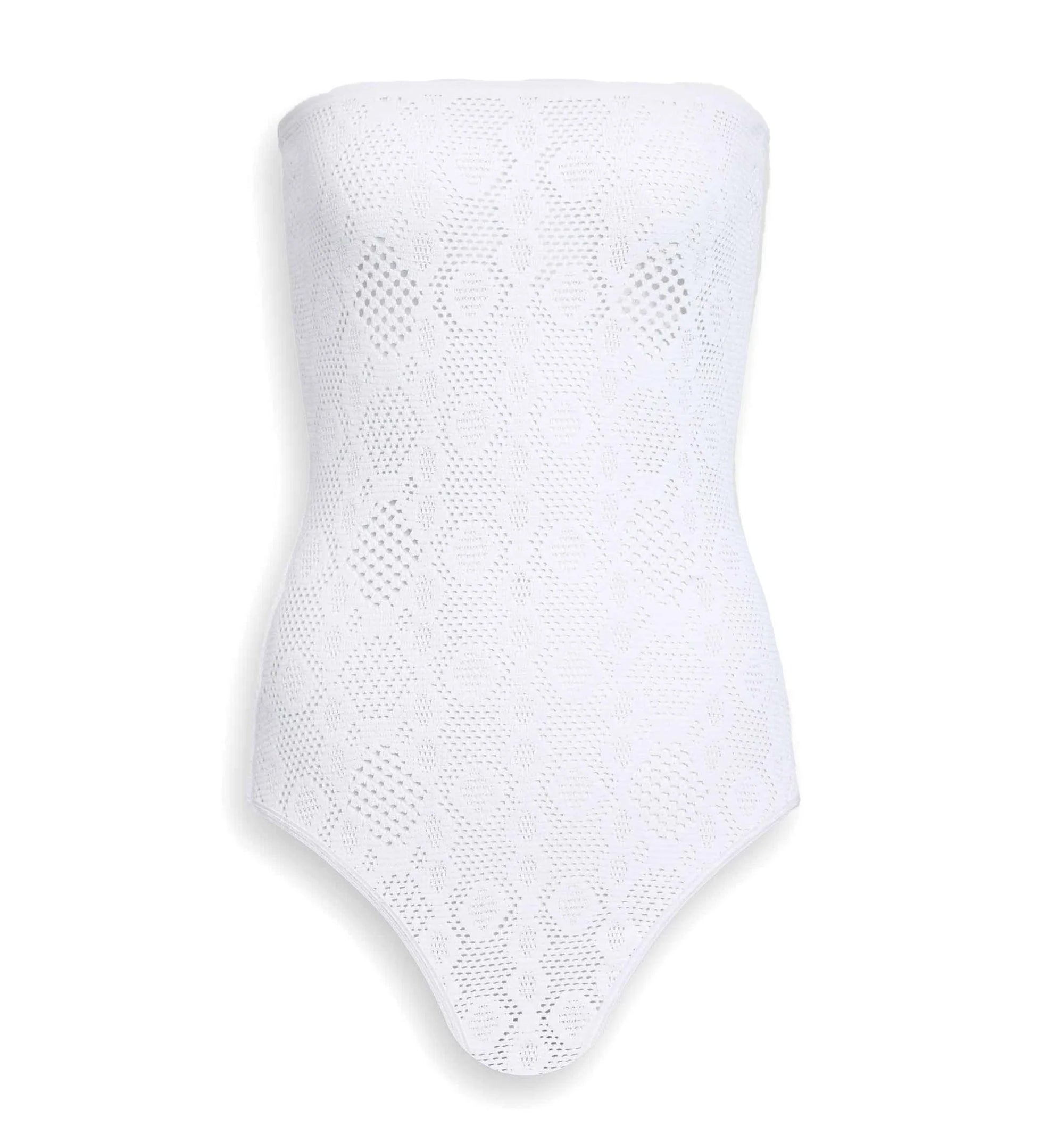 Python Lace Knit Bustier Bodysuit