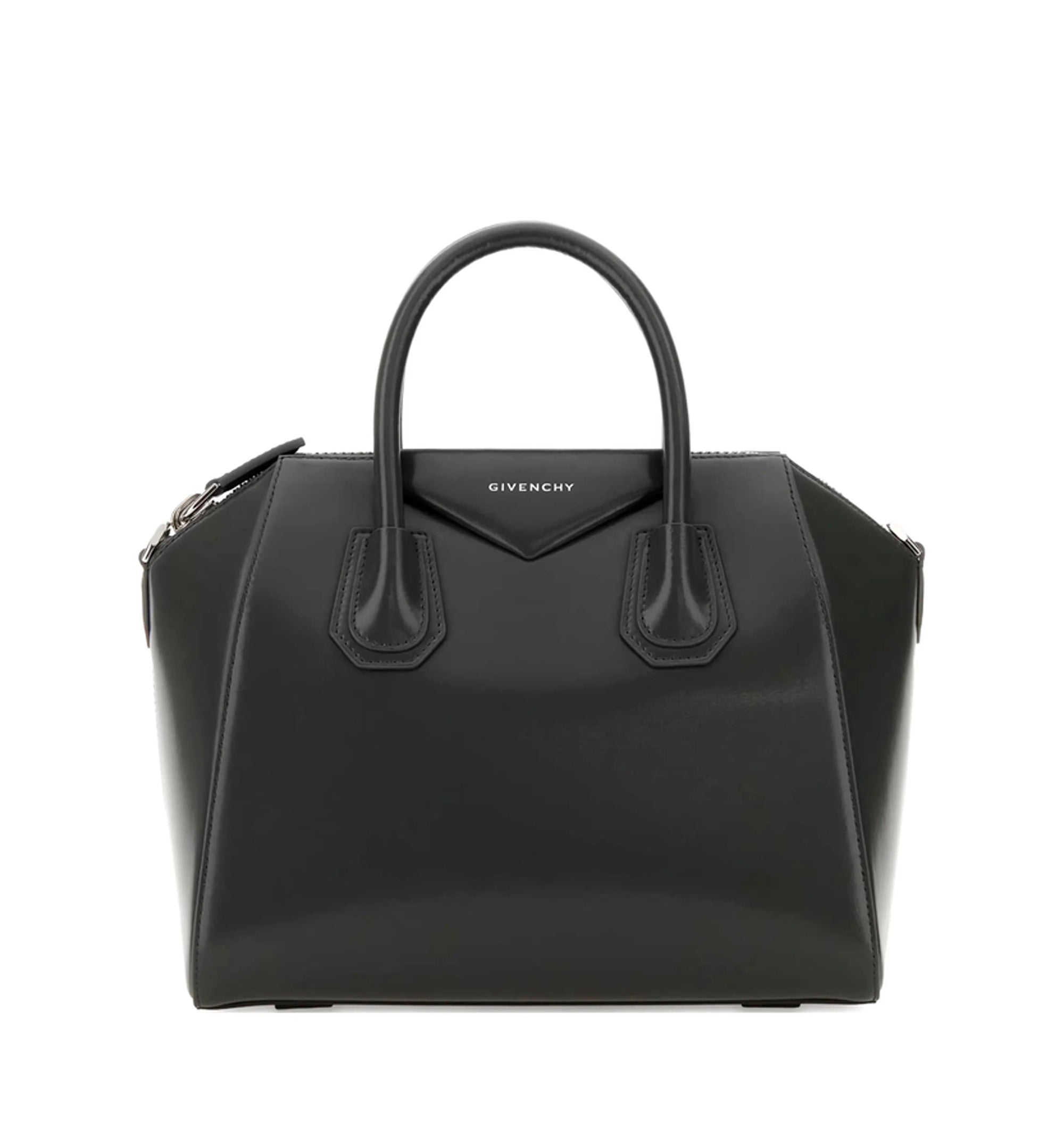 Small Antigona bag in Box leather - Dark Grey