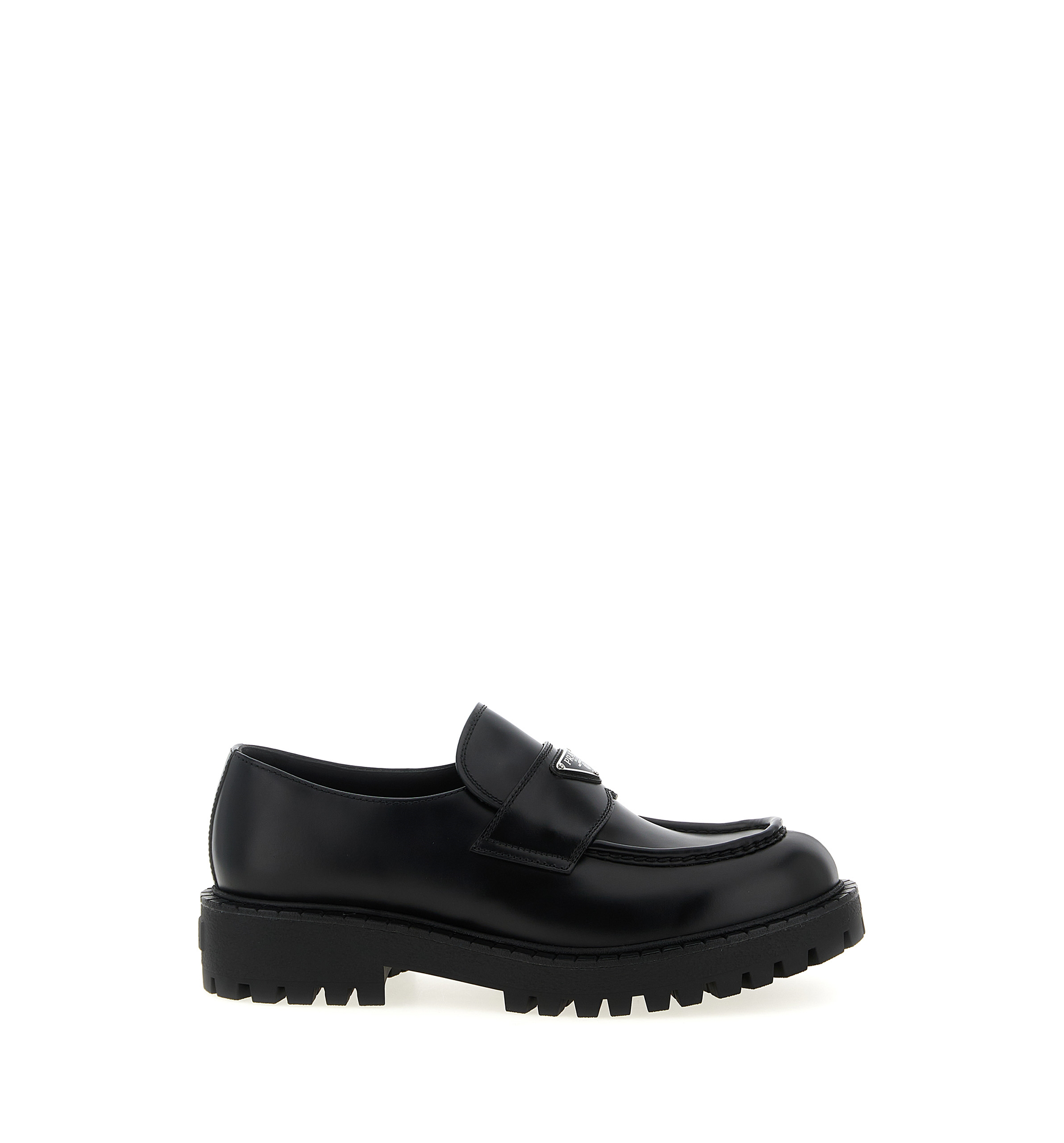 Brushed Leather Loafers