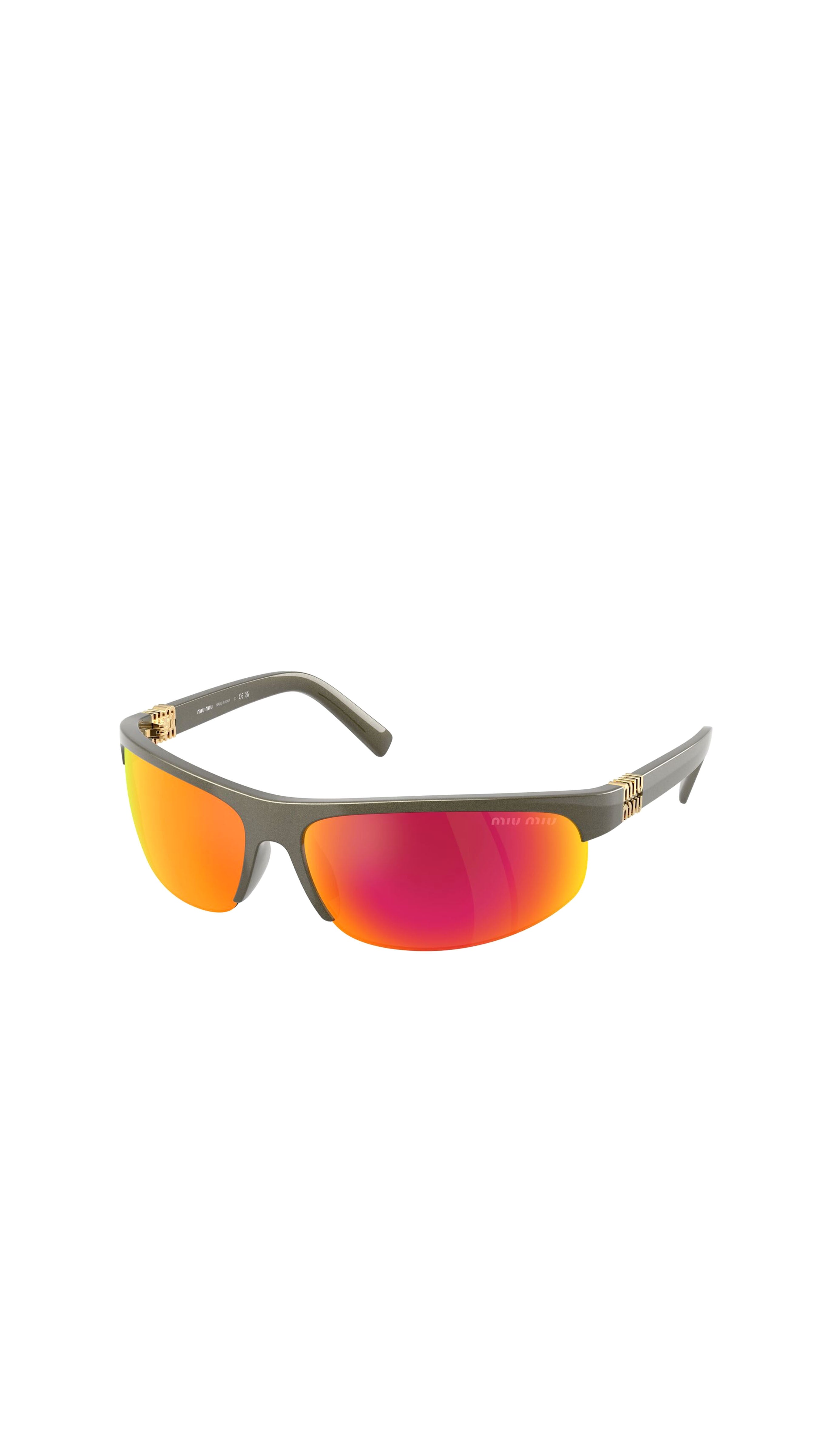 Miu Mirror Sunglasses - Orange / Brown