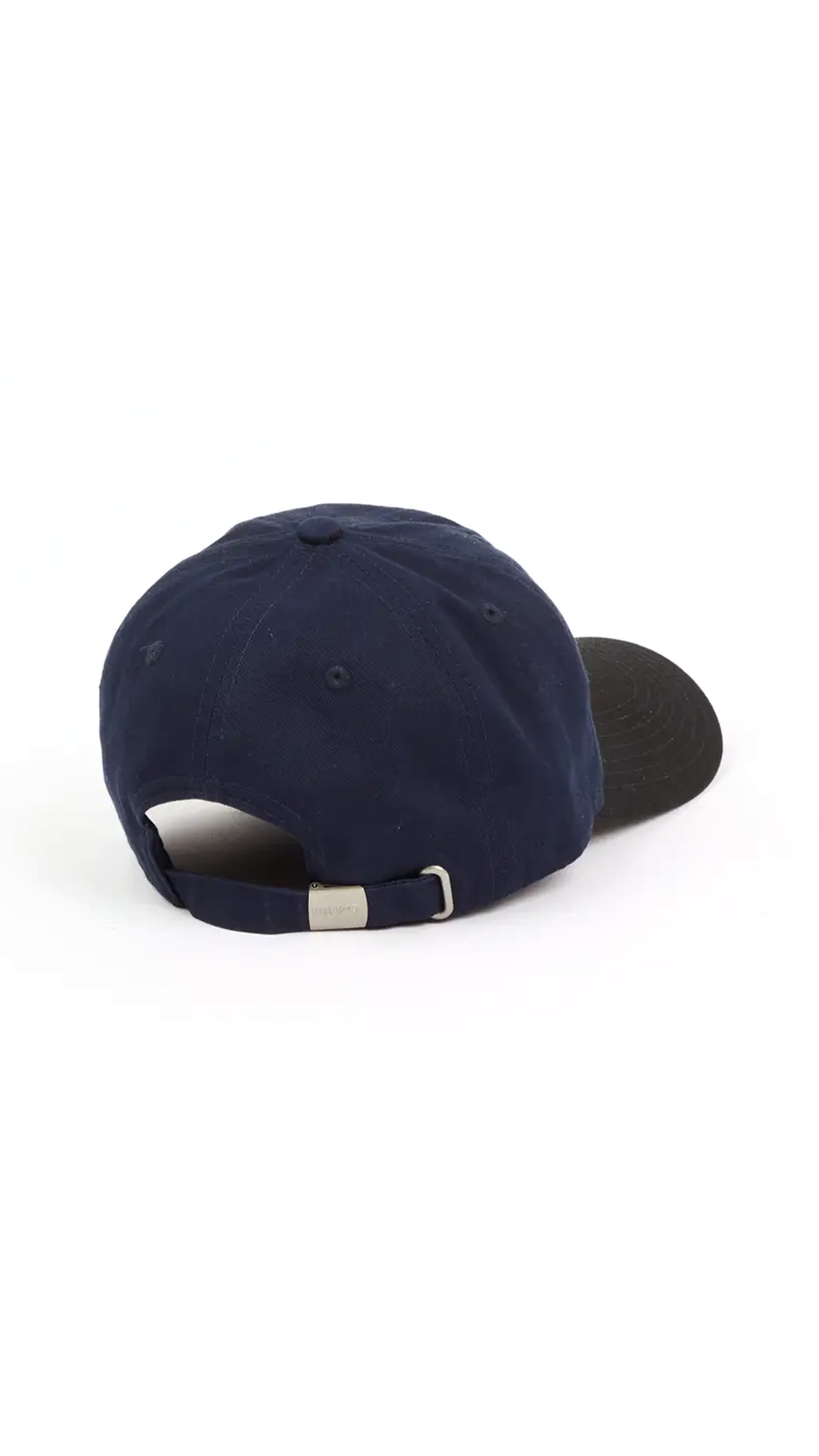 Baseball Cap with Long Visor - Black/Blue/White