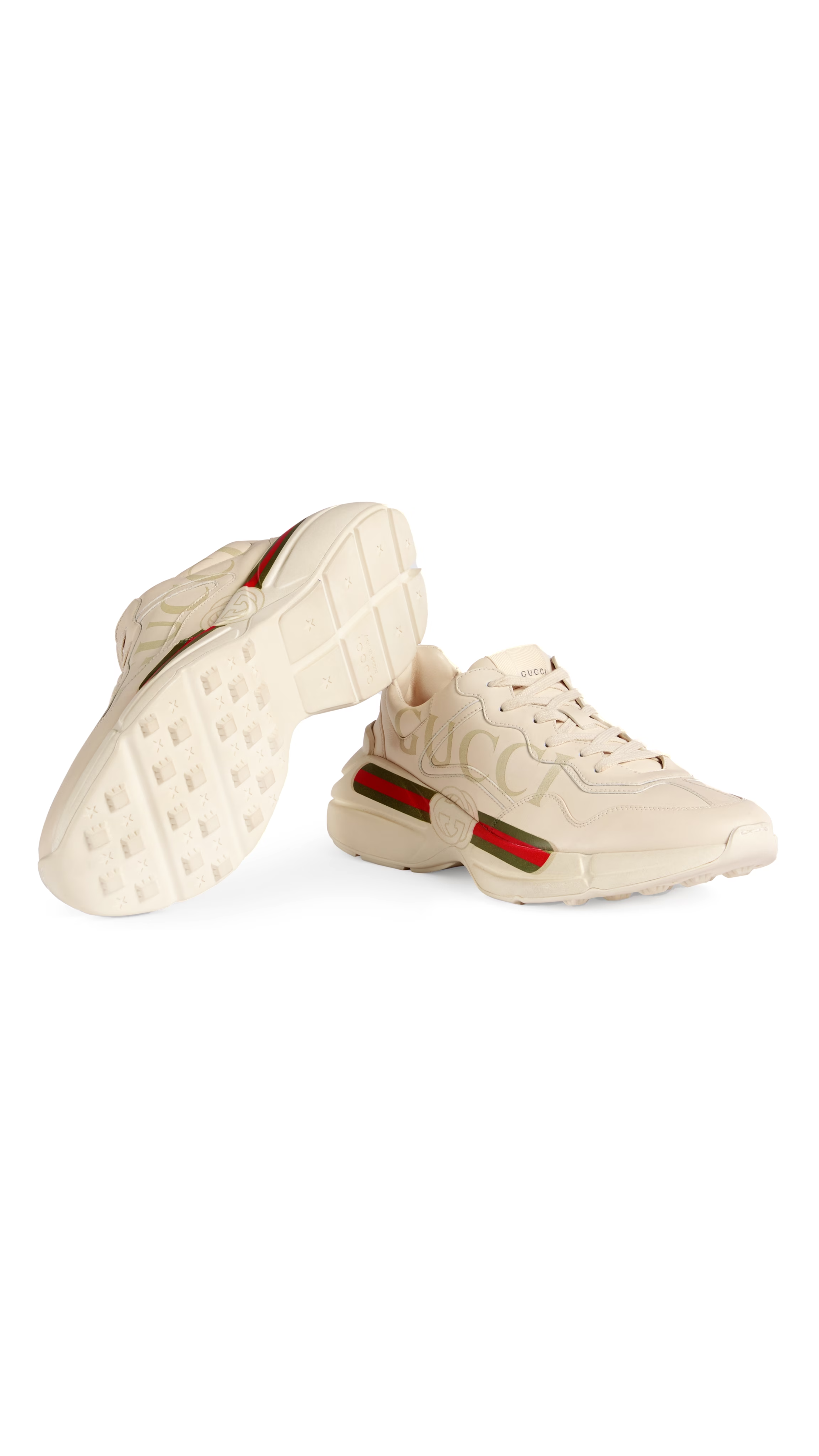 Rython Gucci Logo Sneaker - Ivory