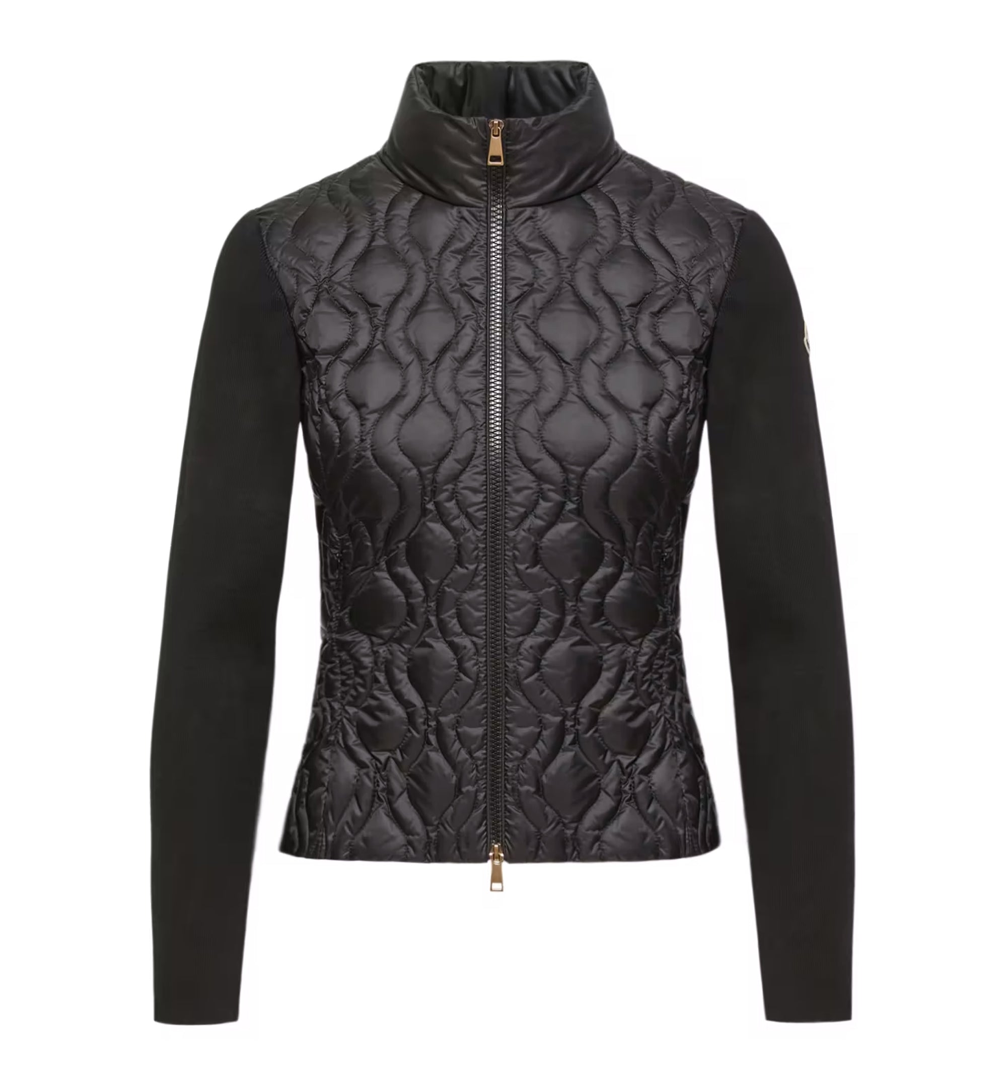 Cotton Padded Zip-Up Cardigan