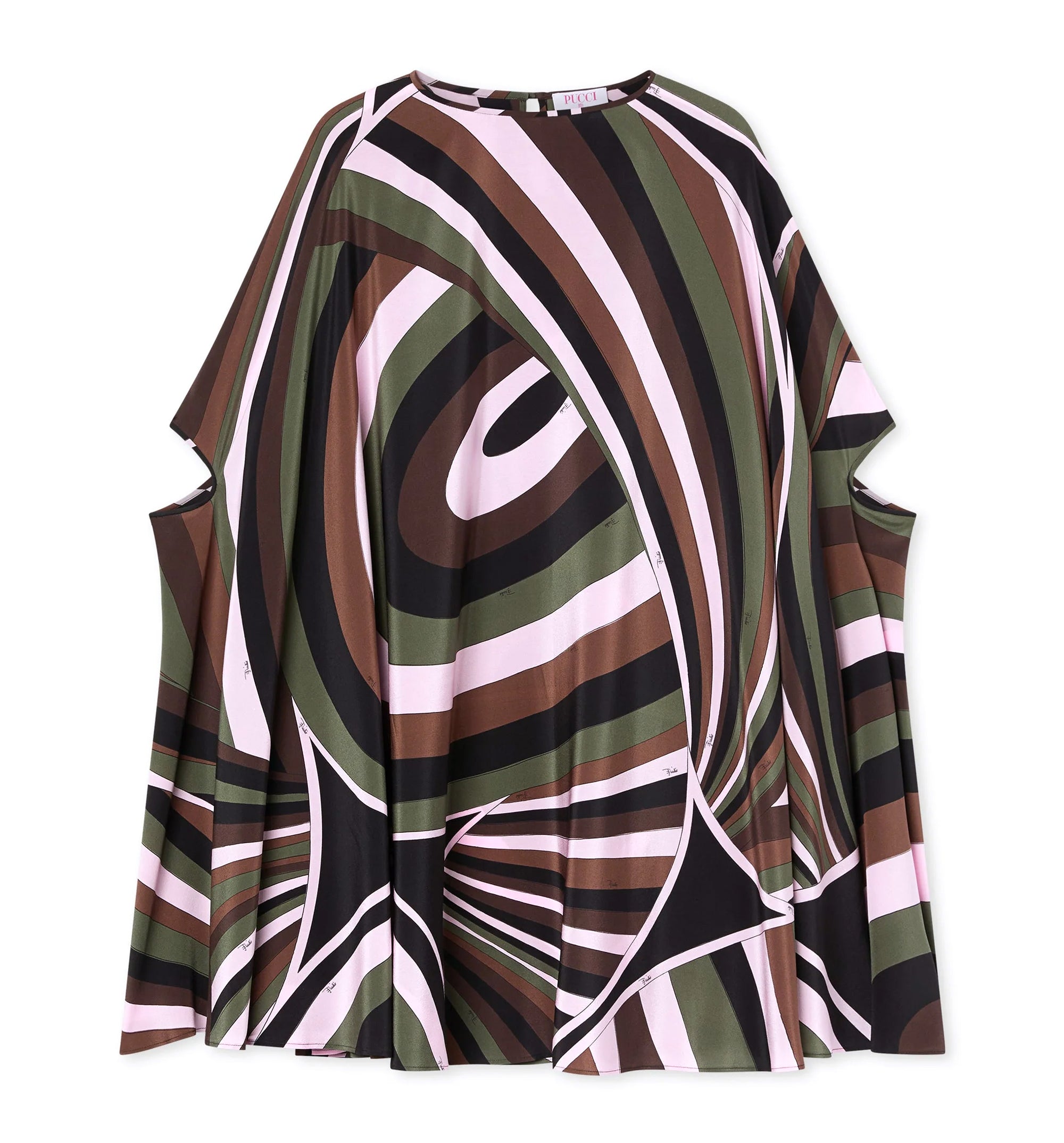 Iride Print Crêpe de Chine Kaftan