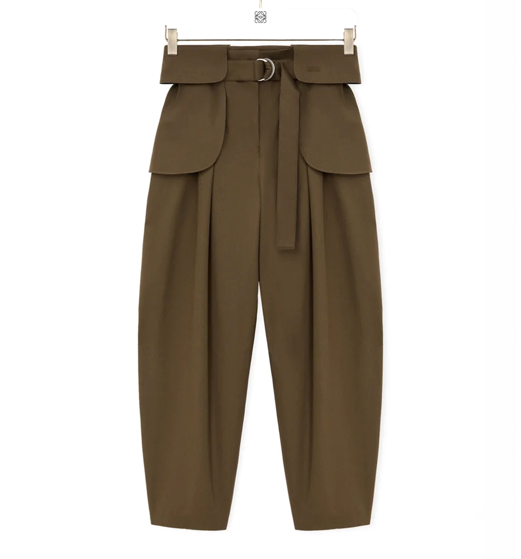 Cargo Trousers In Cotton And Silk
