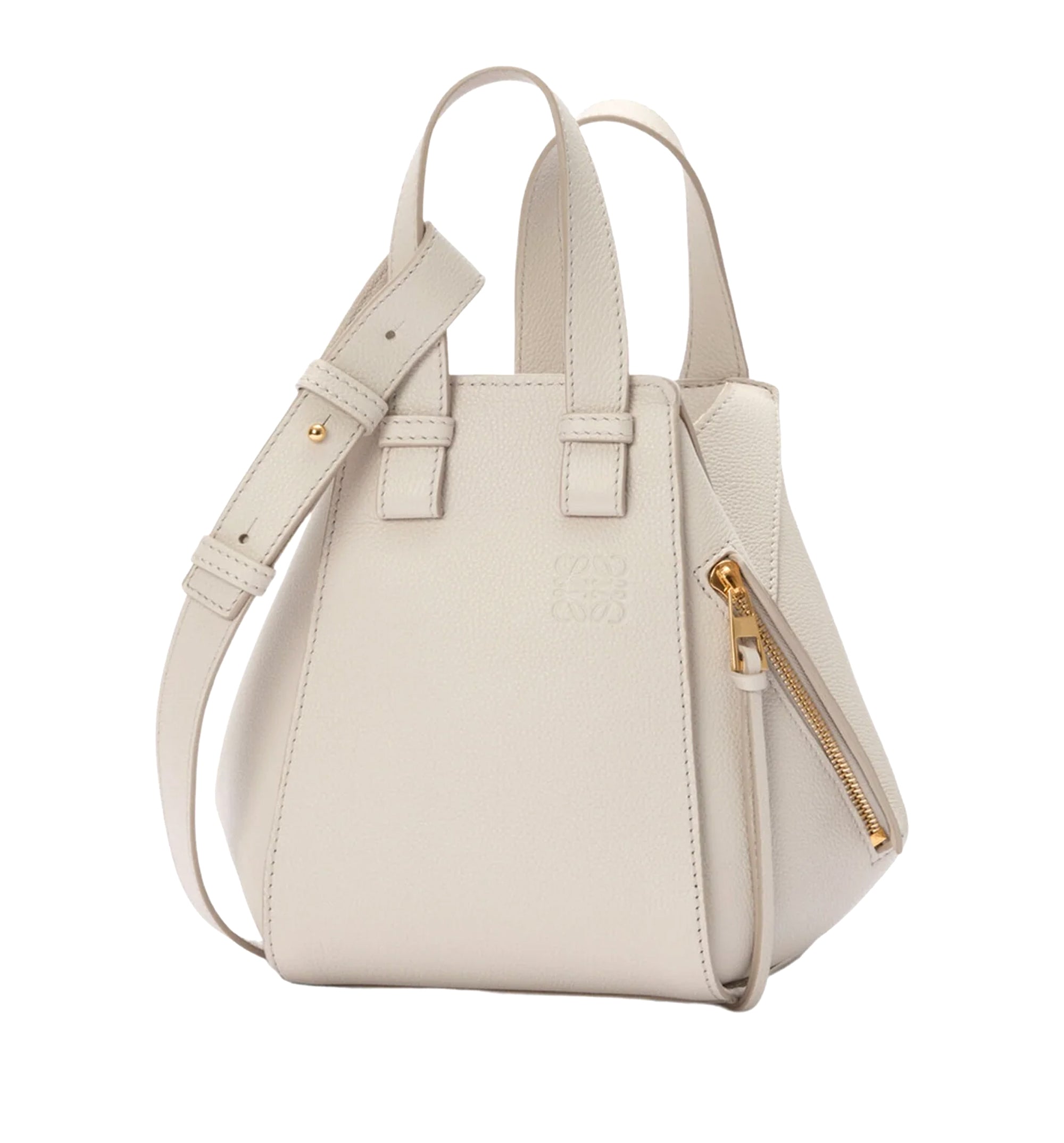 Compact Hammock Bag In Soft Grained Calfskin