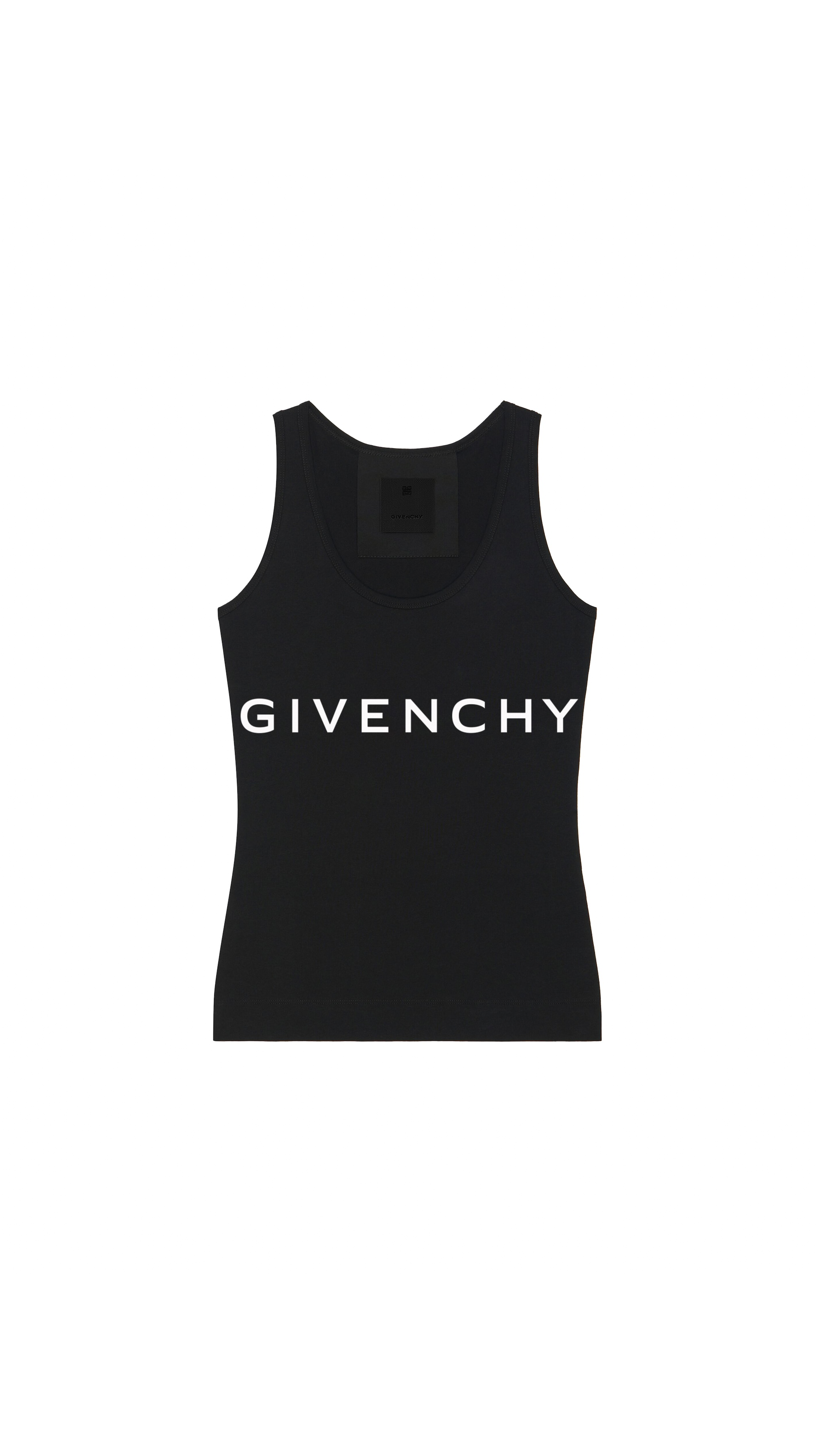 Archetype Slim-fit Tank Top in Cotton - Black