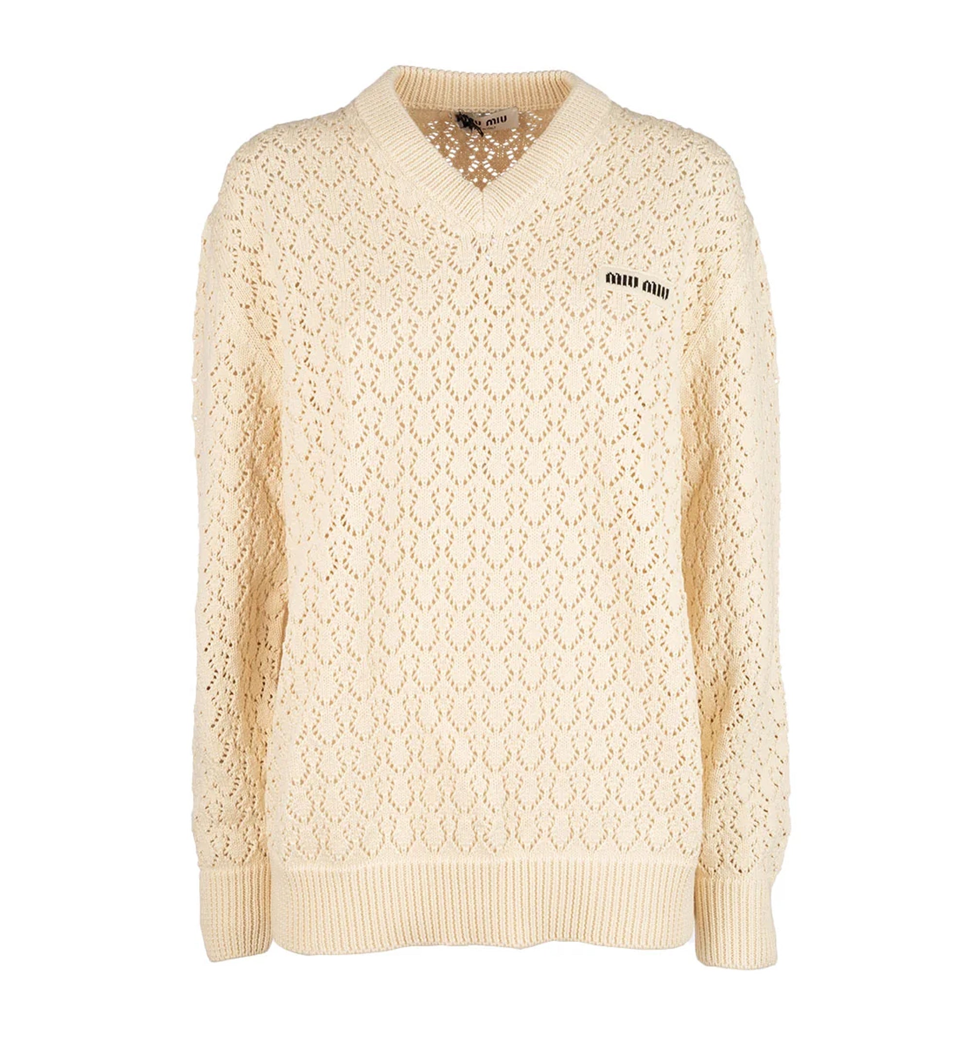 Cotton V-neck Sweater