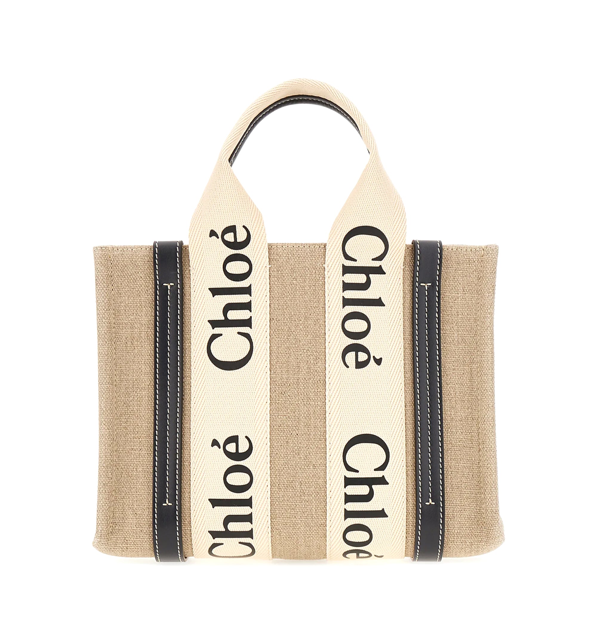 Small Woody Tote Bag In Linen