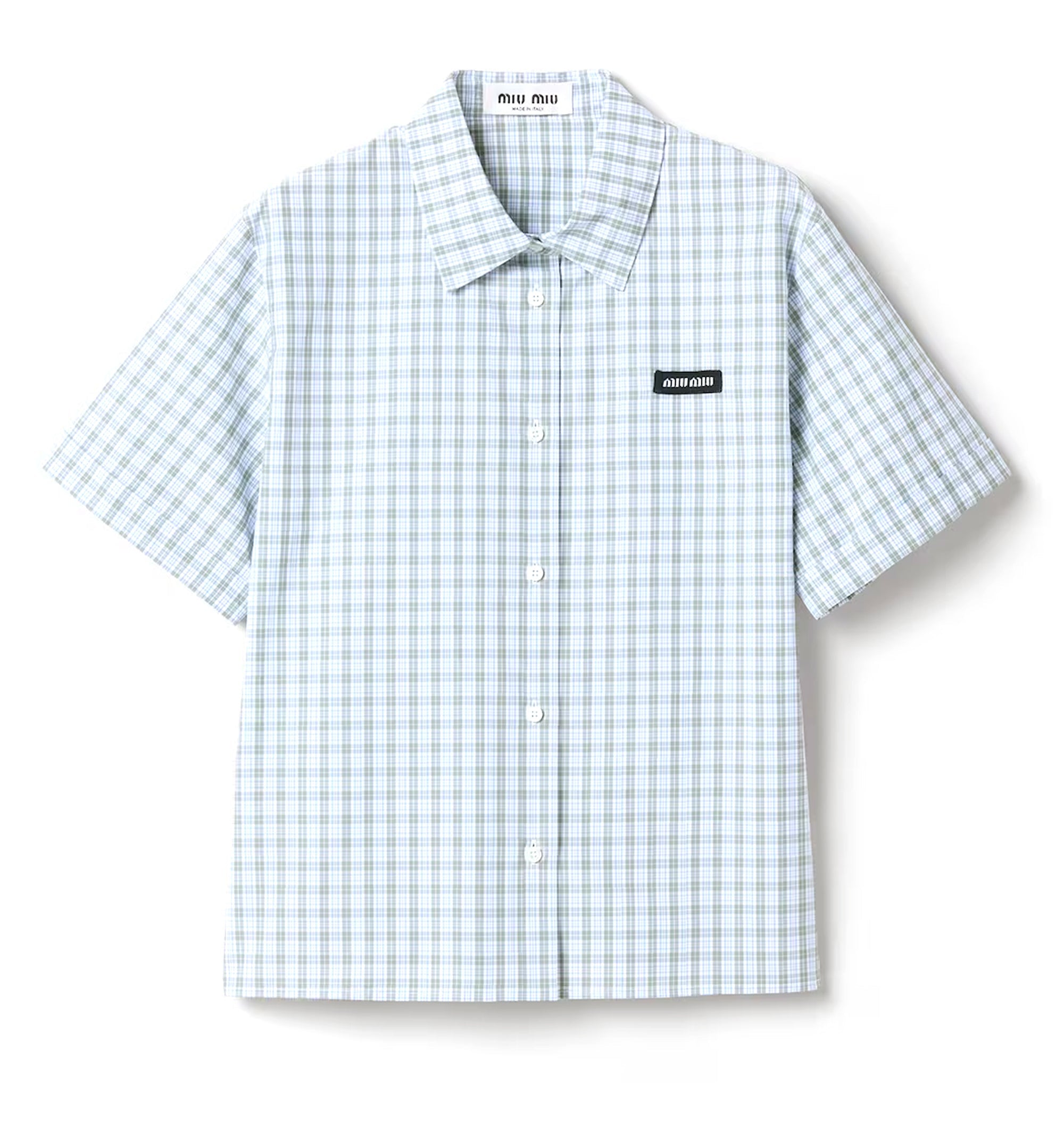 Checked poplin shirt