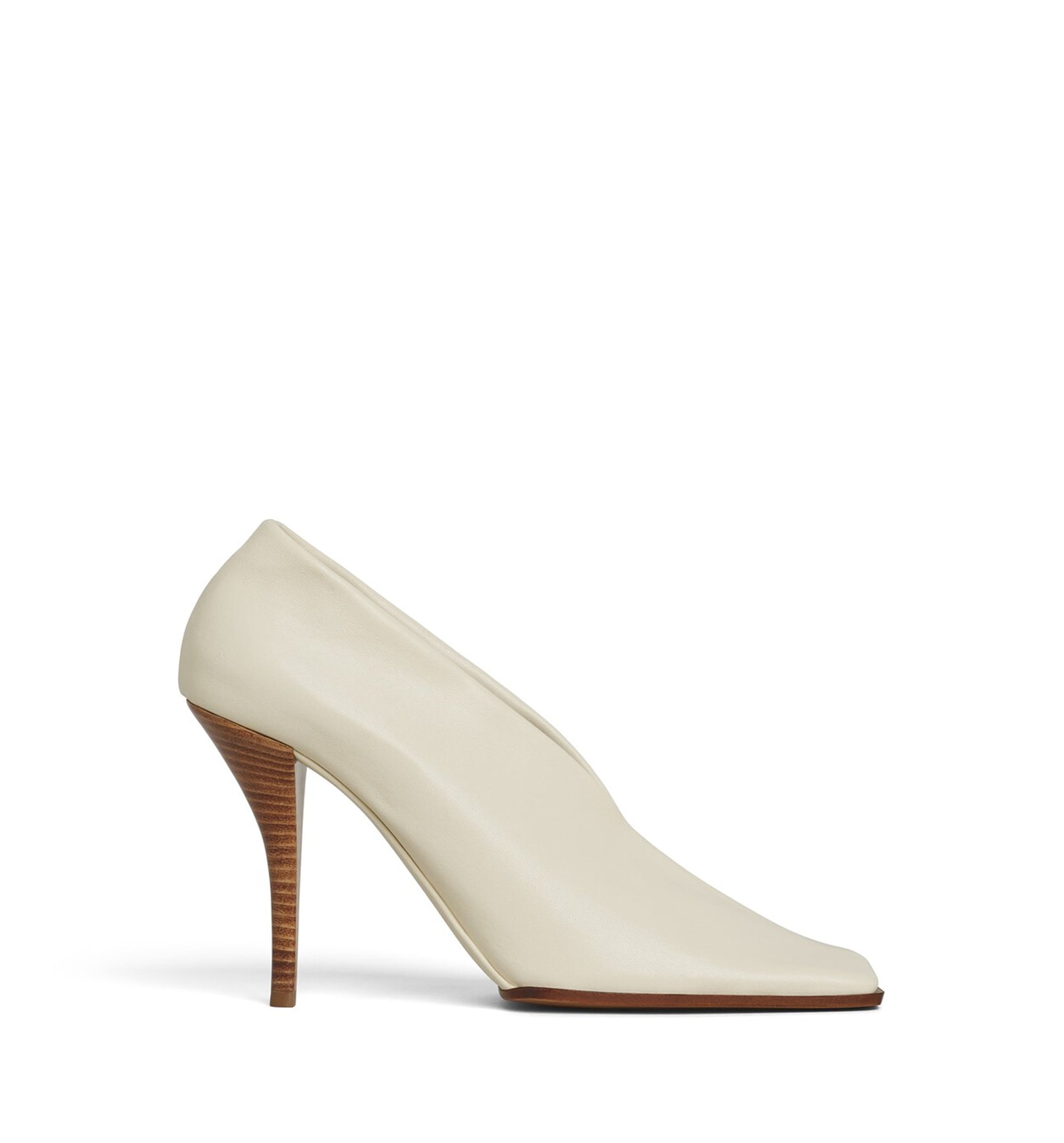 Soft Square Pumps In Leather
