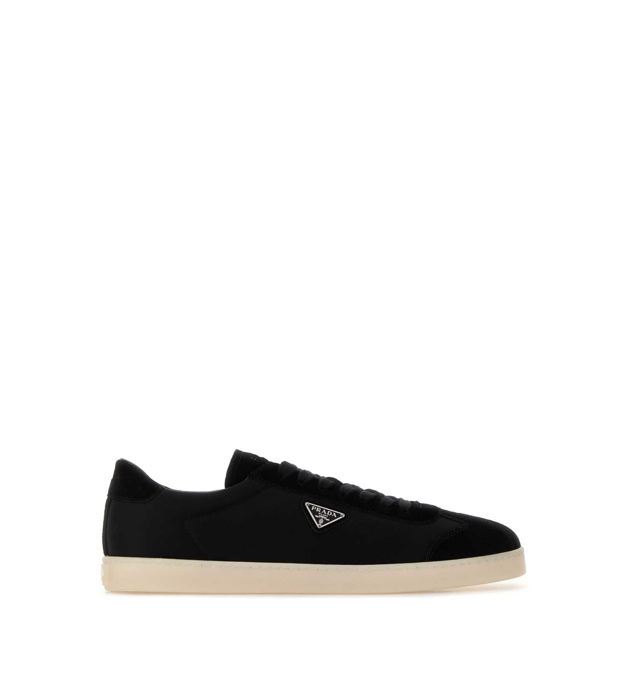 Re-Nylon And Suede Sneakers