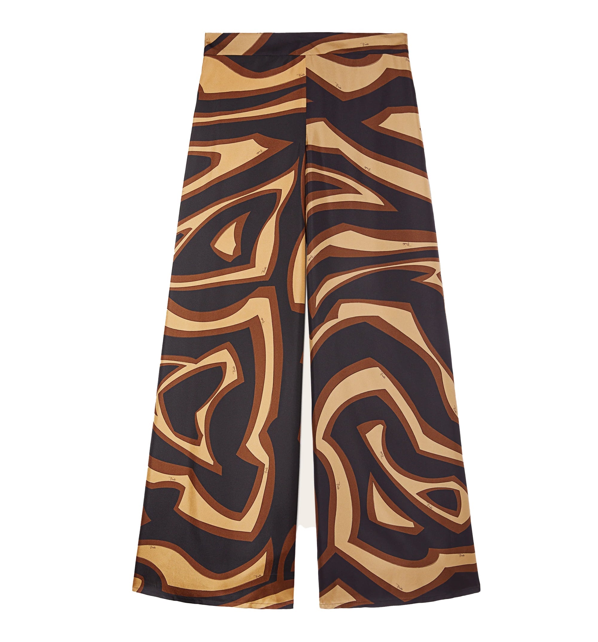 Labirinto Print Silk Trousers