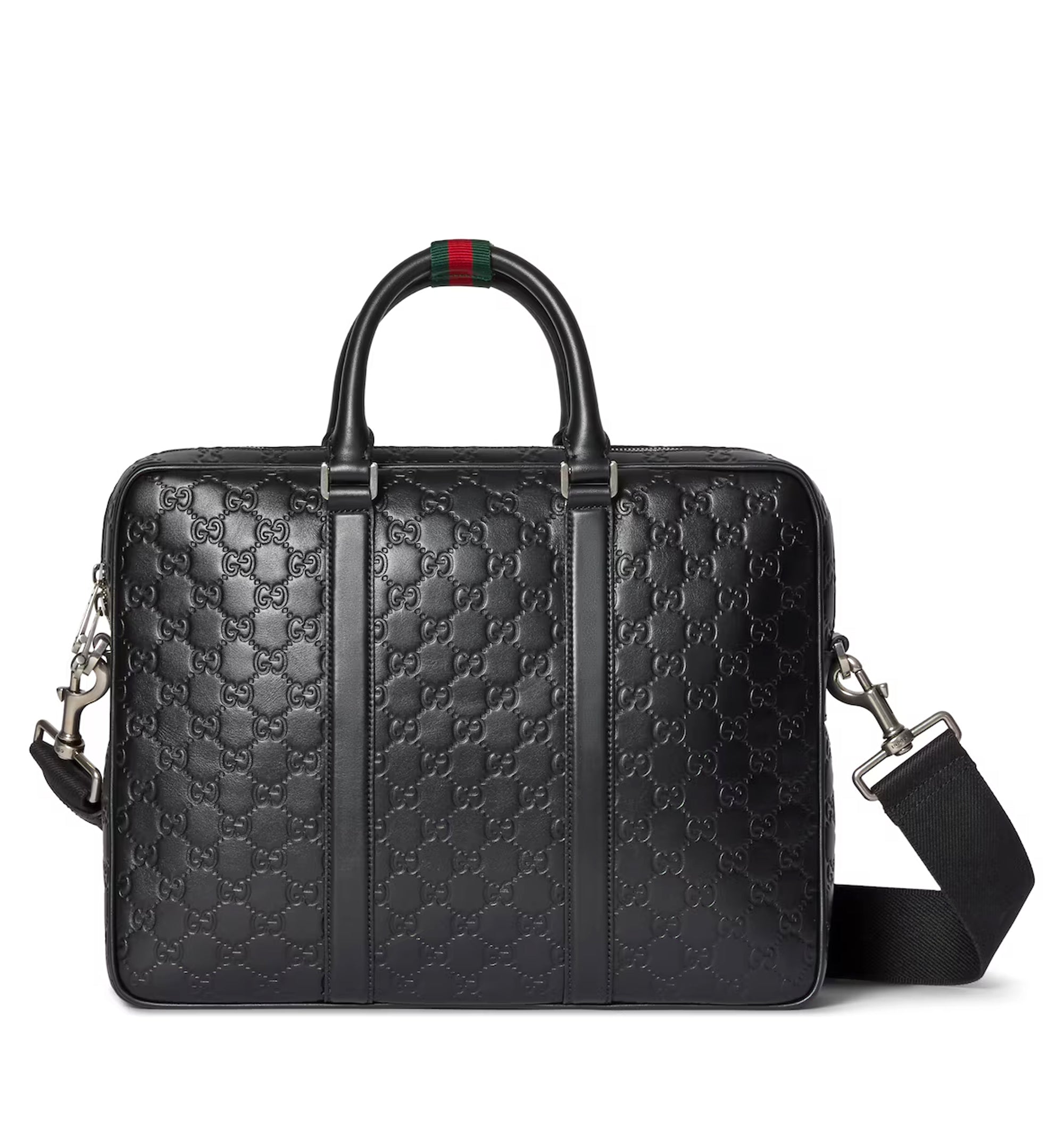 Men's GG Emblem Large Briefcase