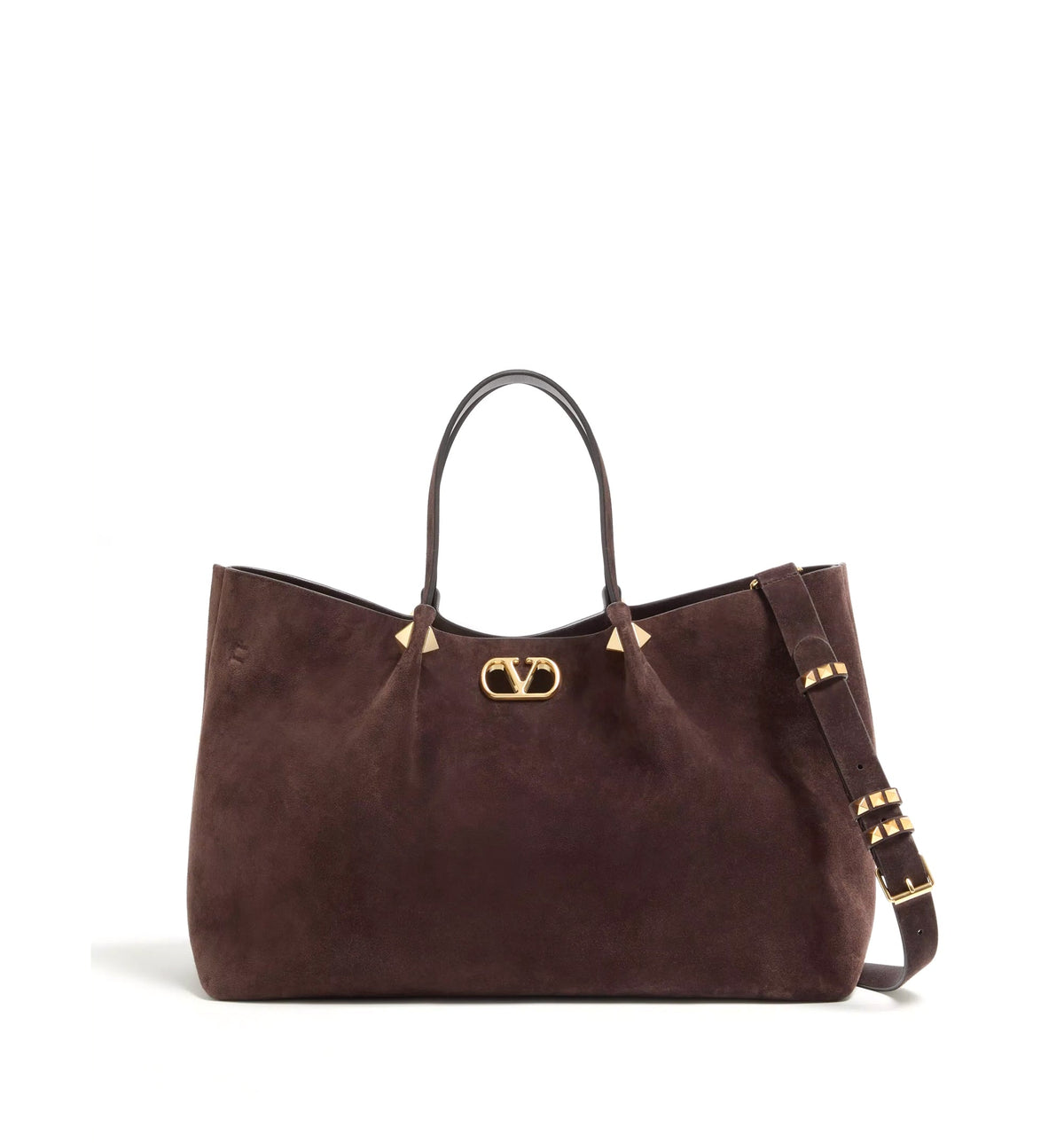 Large Shopping Bag in Soft Suede