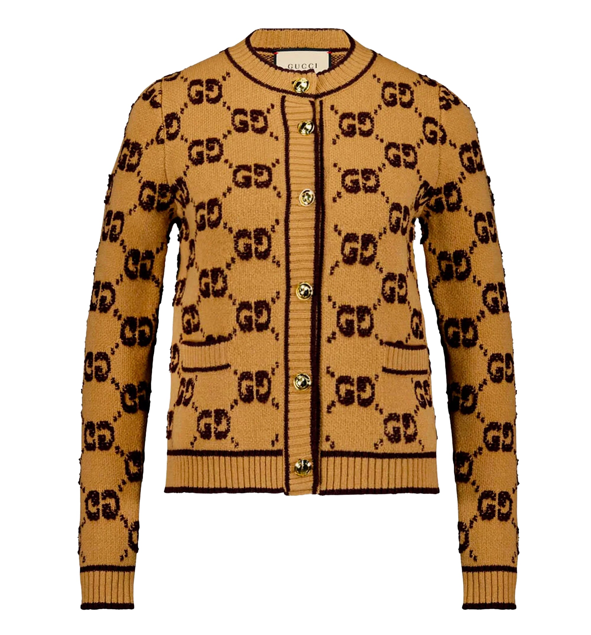 GG Wool Bouclé Jacquard Cardigan