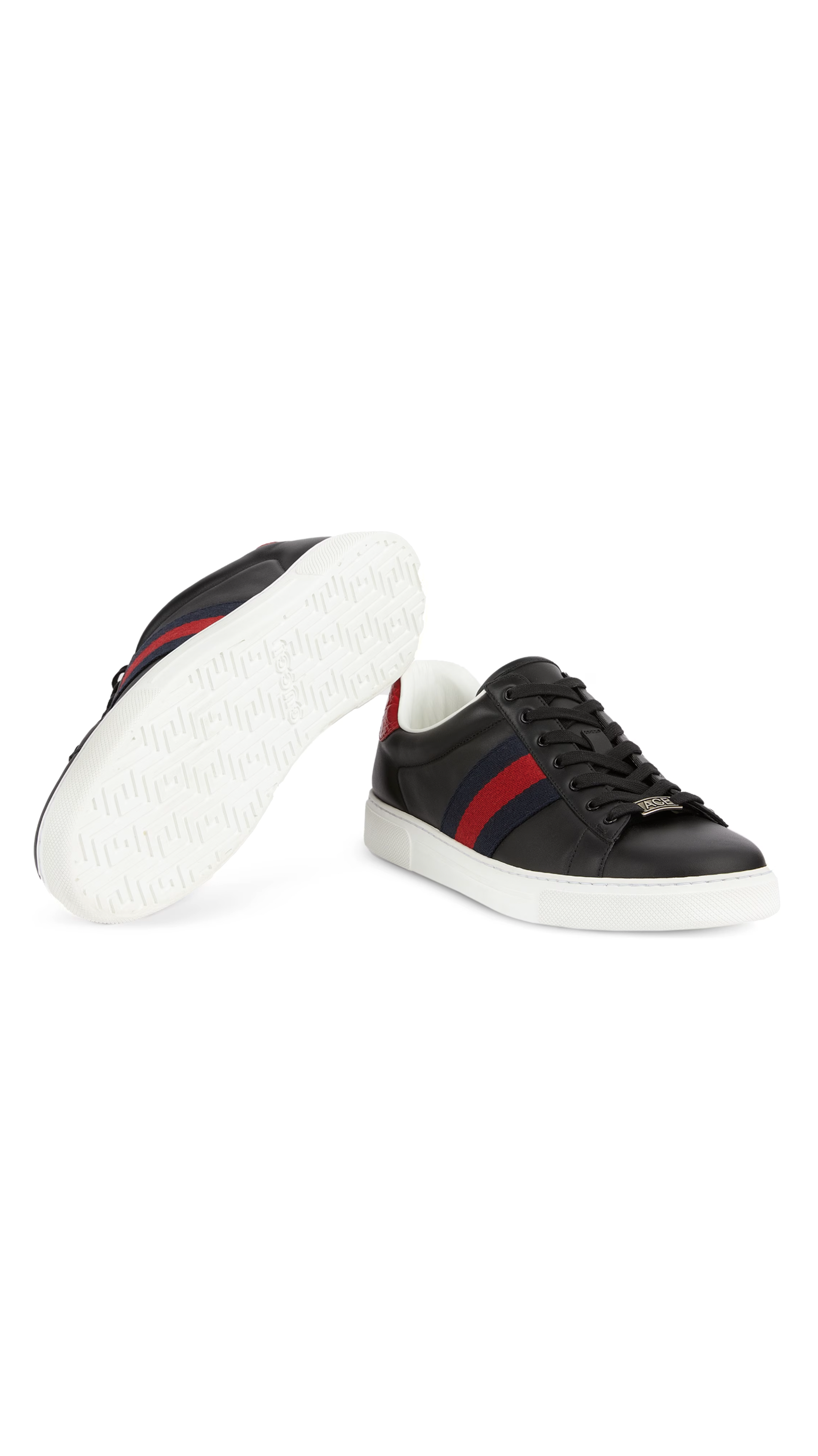 Ace Sneakers with Web - Black