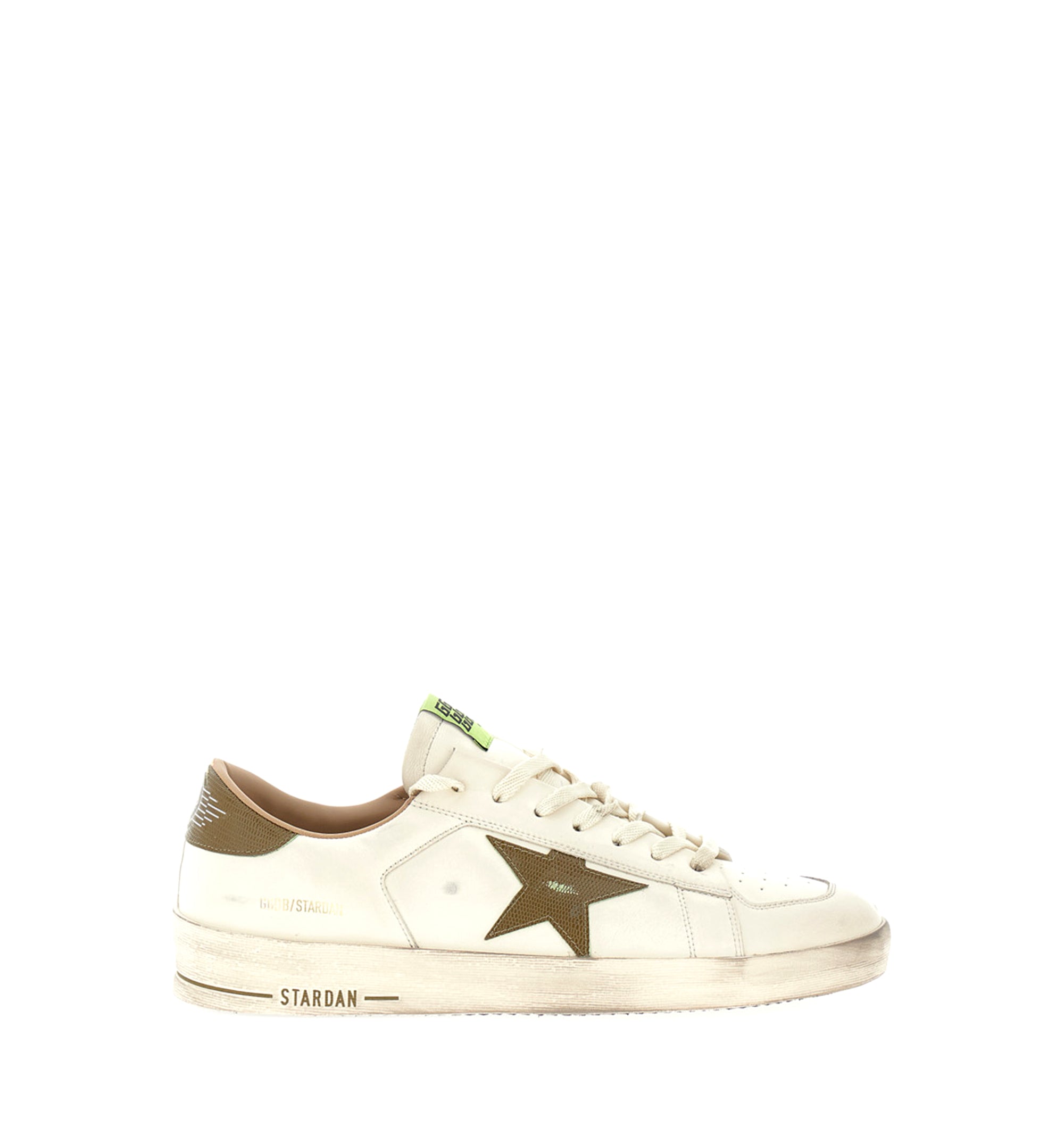 Stardan White Leather Sneakers
