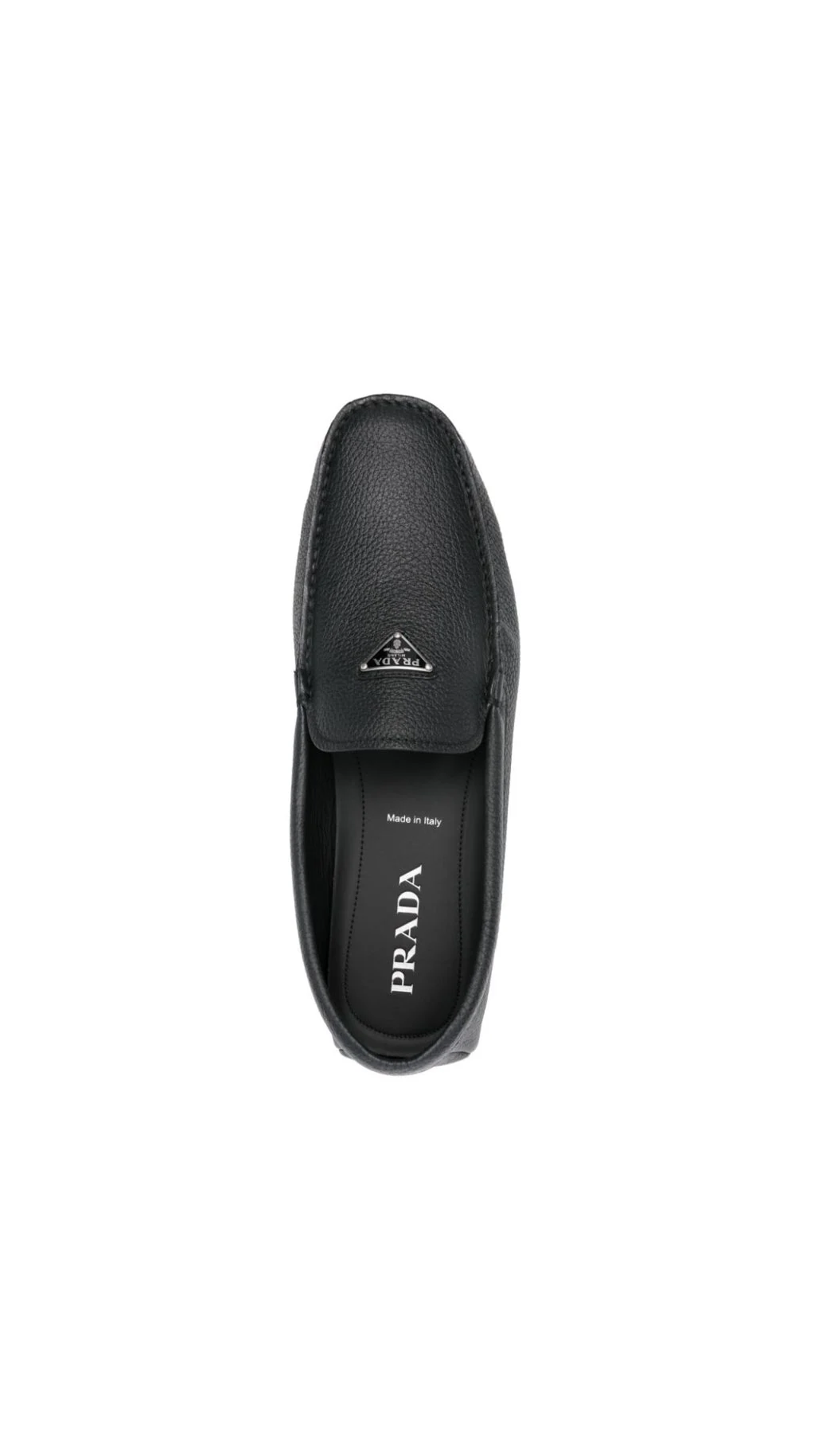 Saffiano Leather Drivers - Black