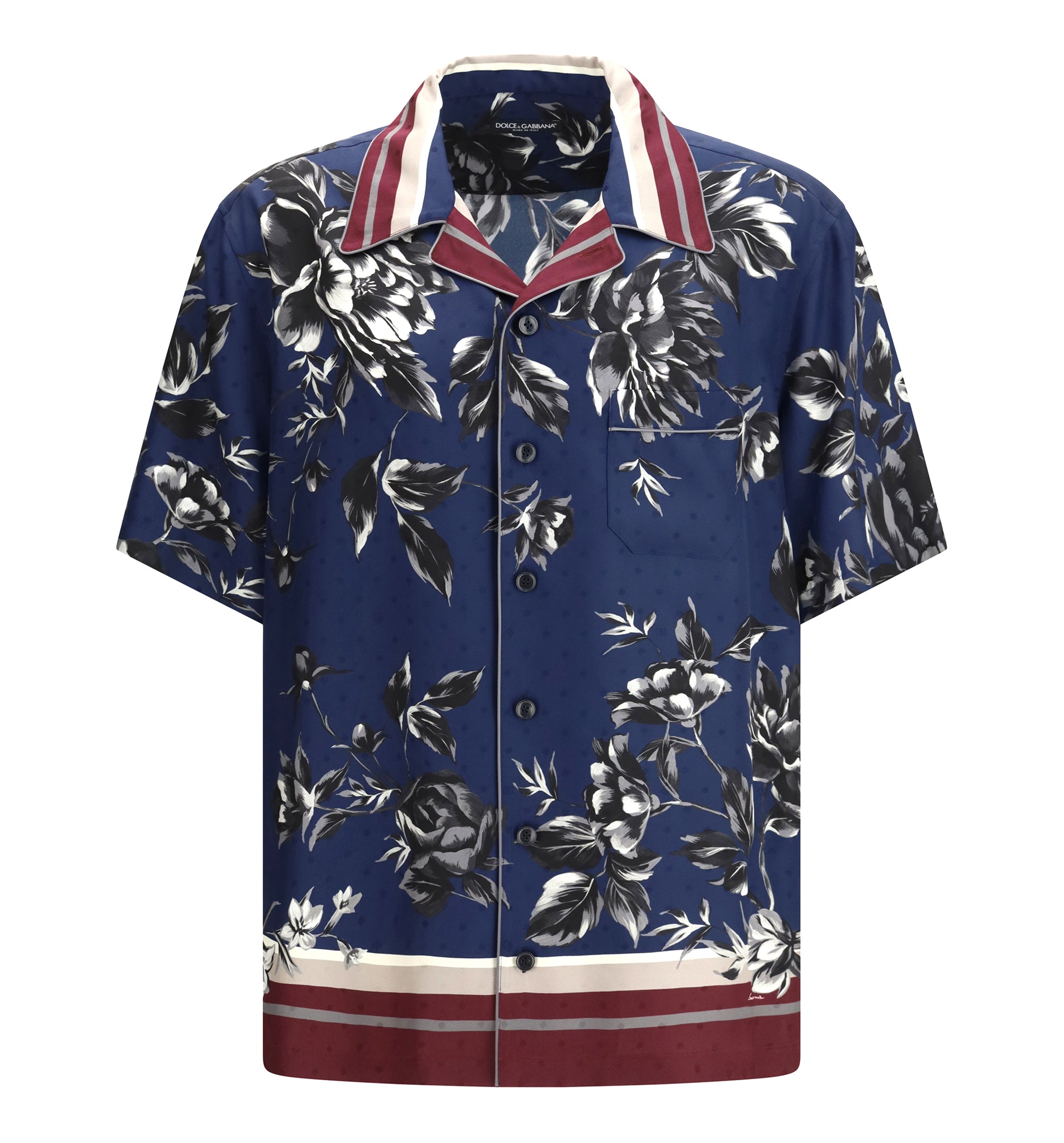 Peony-print Hawaii Twill Shirt