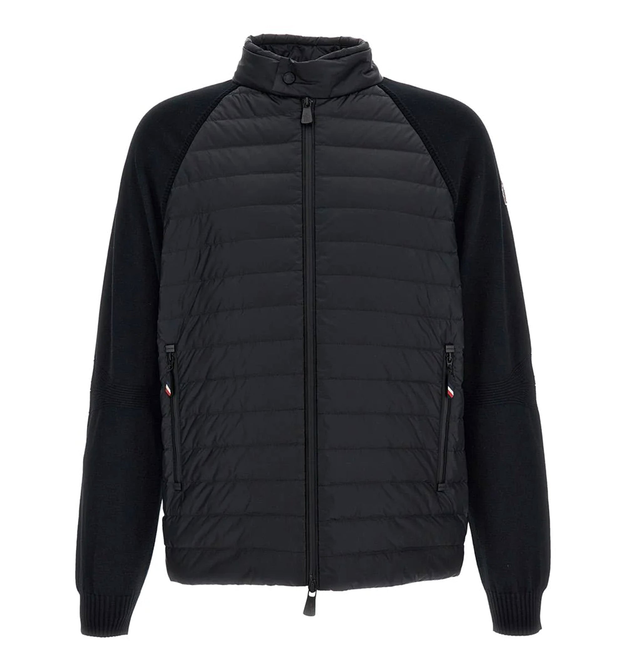 Zip-Up Cardigan with Padded Front Panel