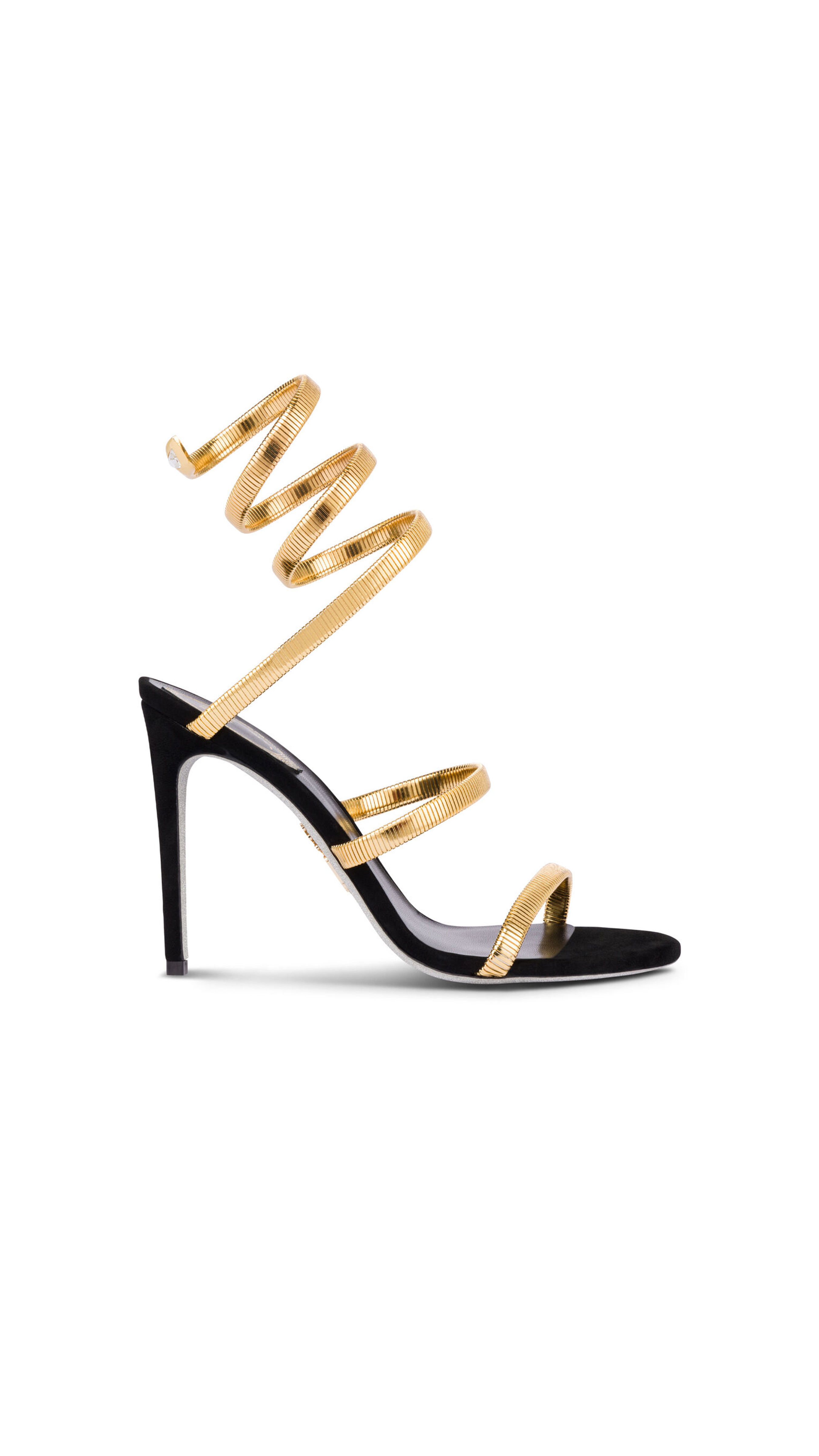 Juniper Sandal 105mm - Black/Gold