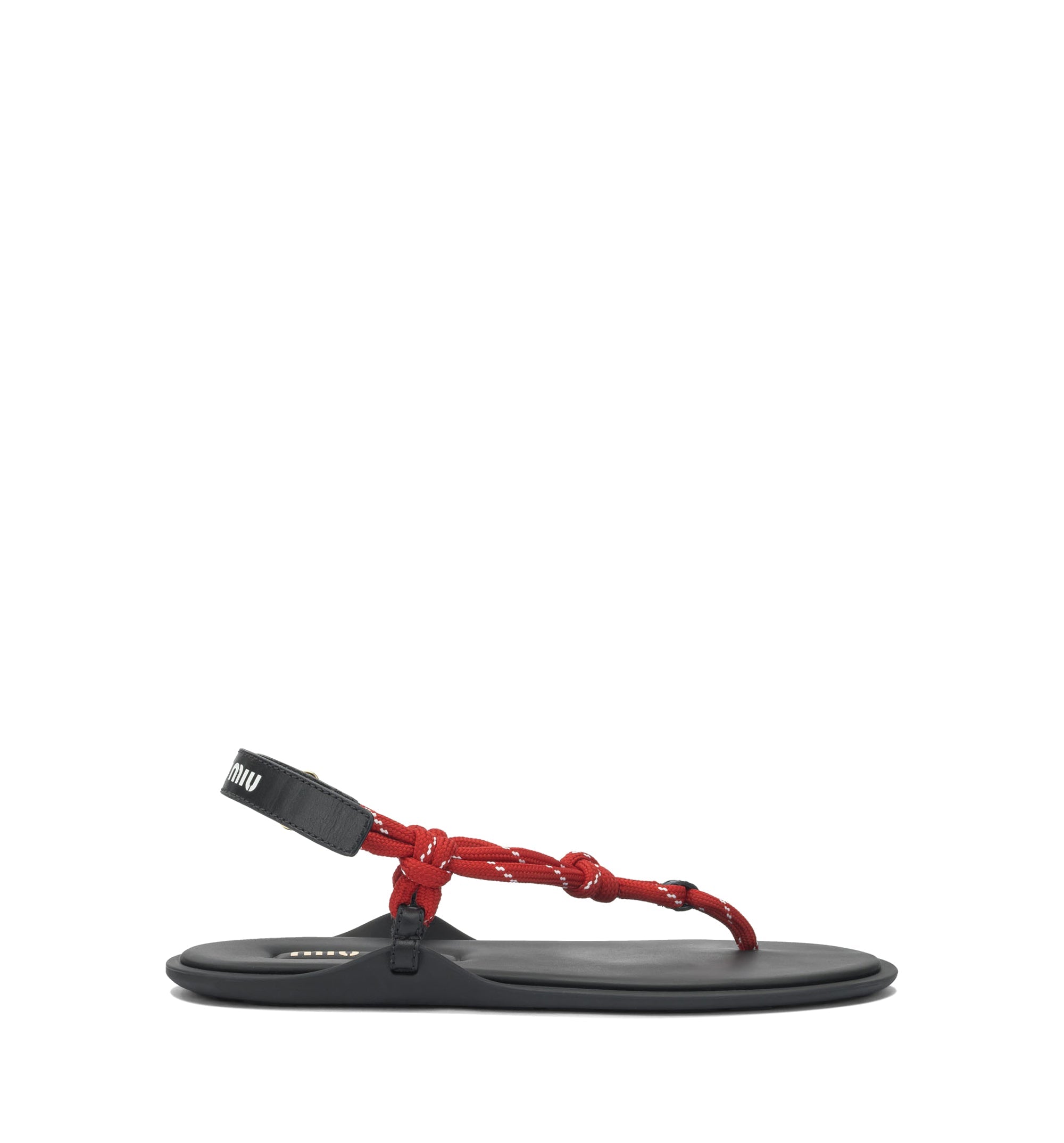 Riviere Cord And Leather Sandals