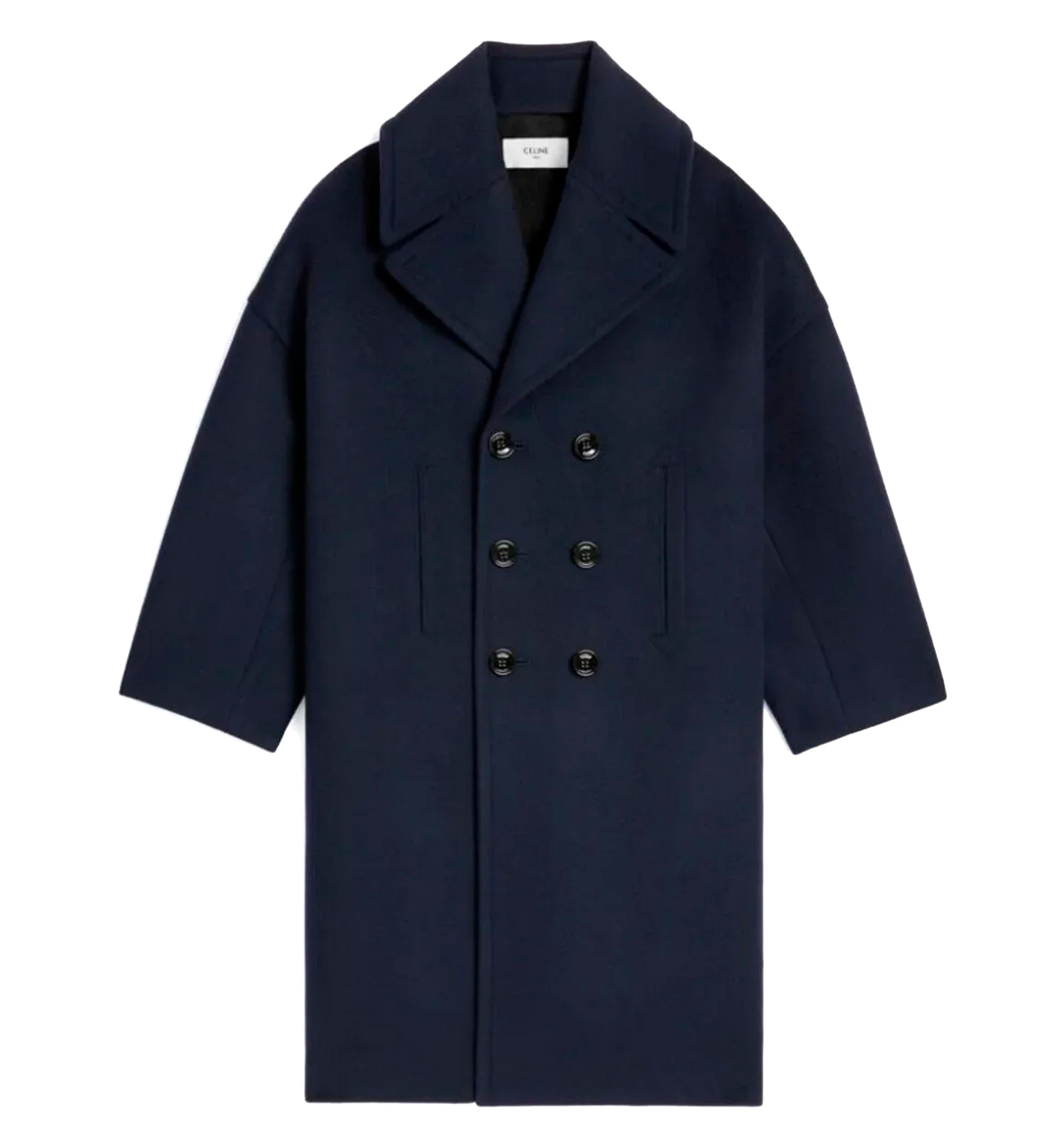 Navy Wool Coat