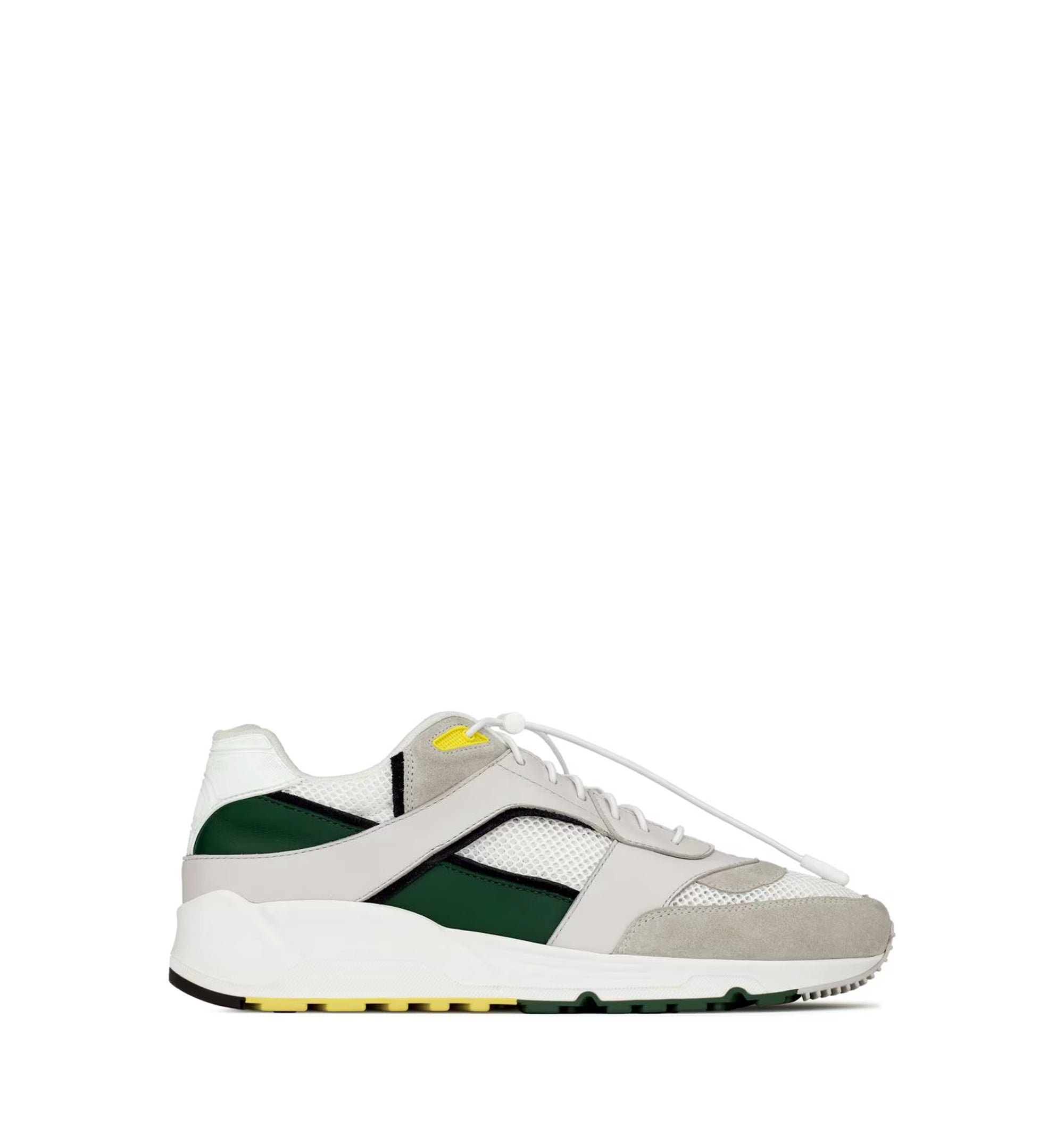 Bump Sneakers In Smooth Leather And Suede
