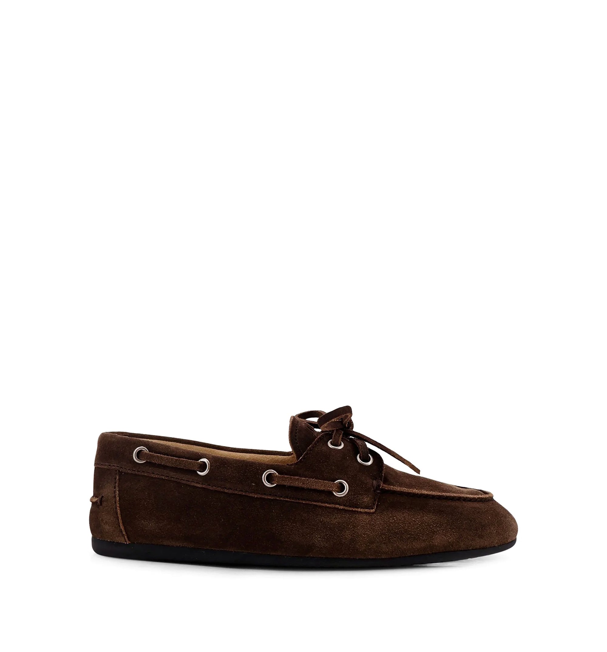 Vintage Effect Suede Loafers
