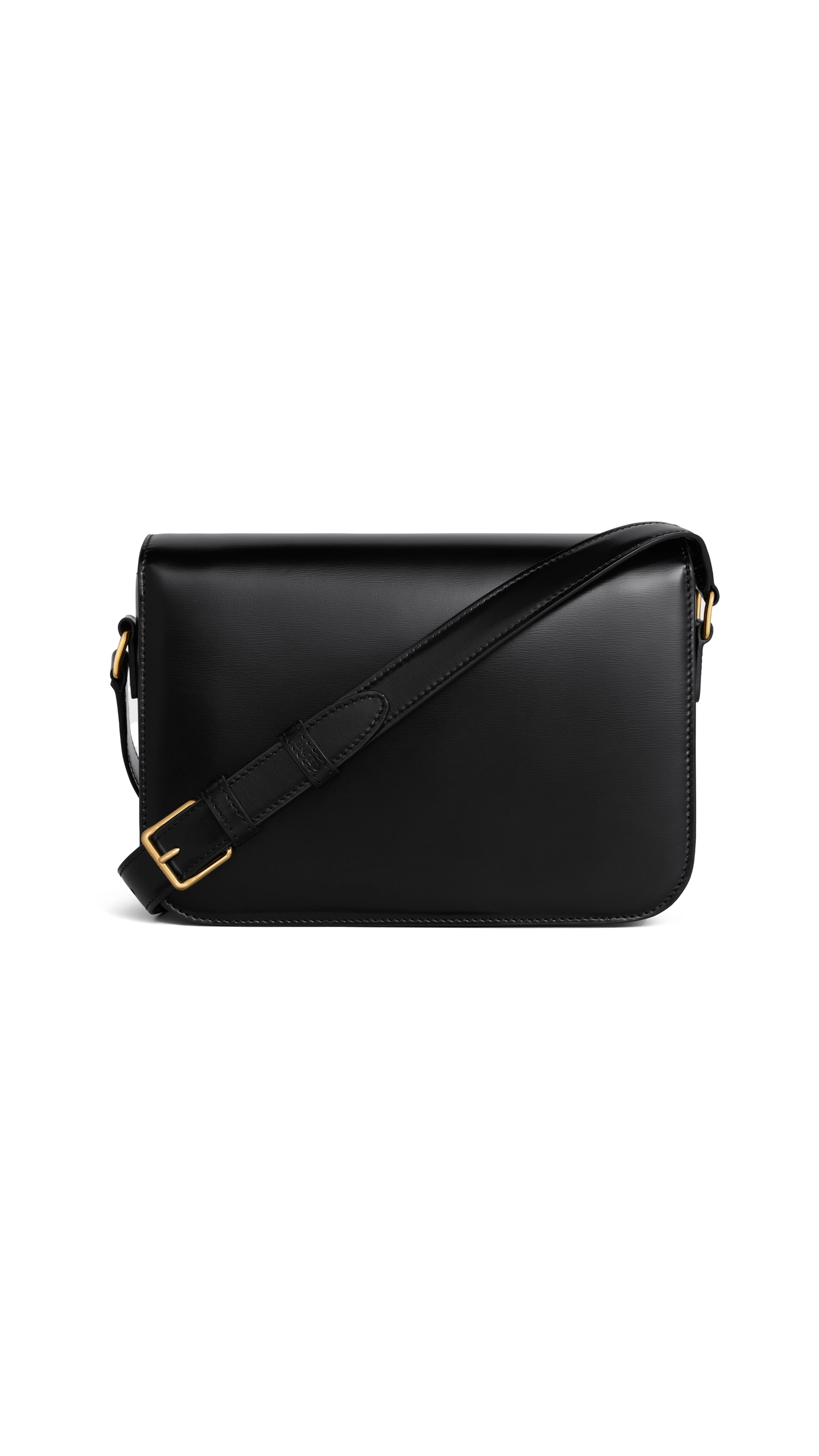 Classic Triomphe Bag in Shiny Calfskin - Black