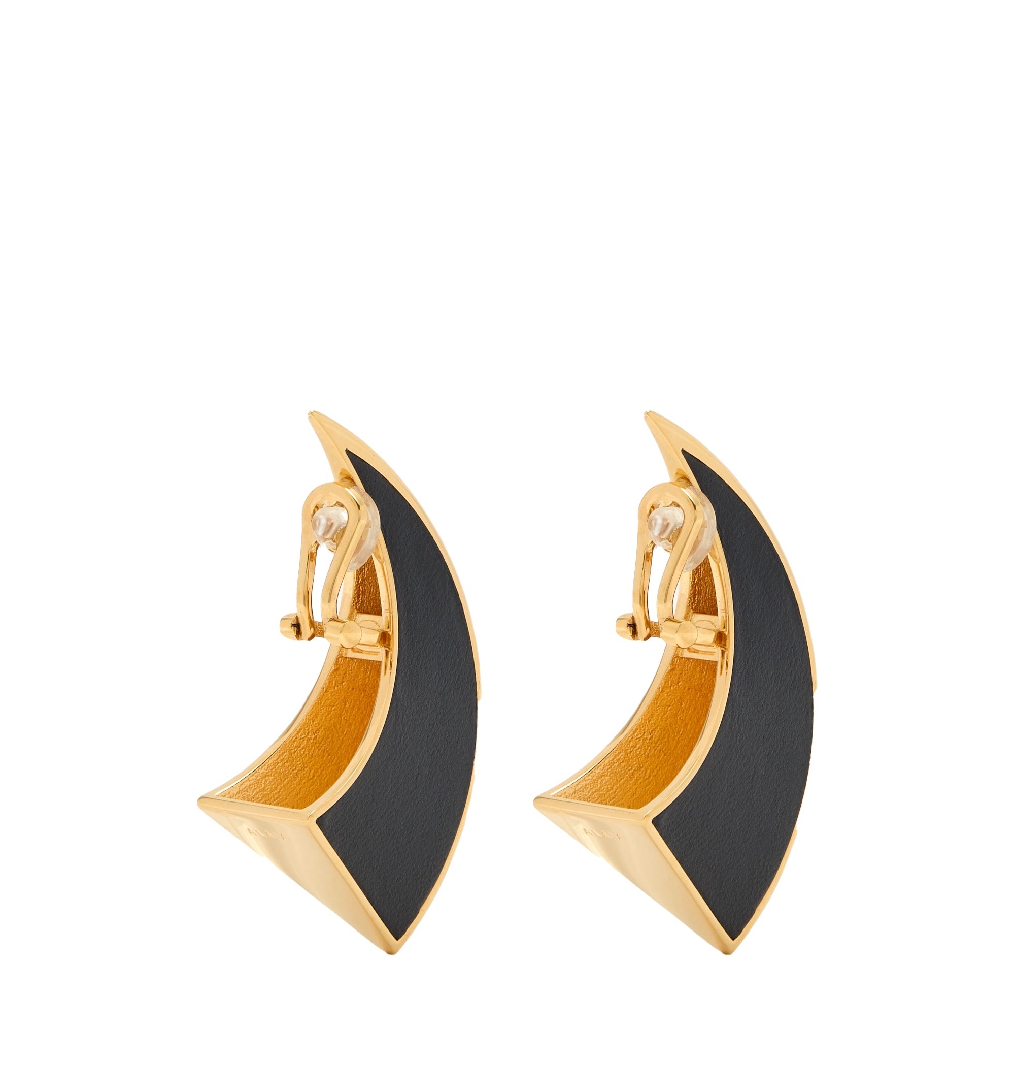 Edge Earrings In Leather