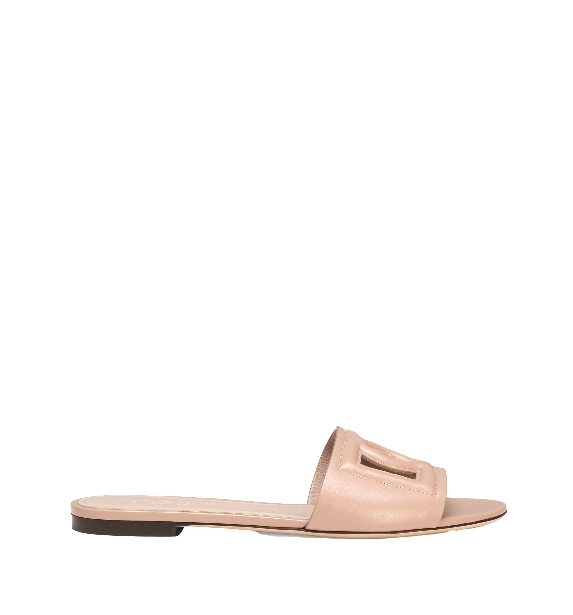 Calfskin Slides With DG Logo