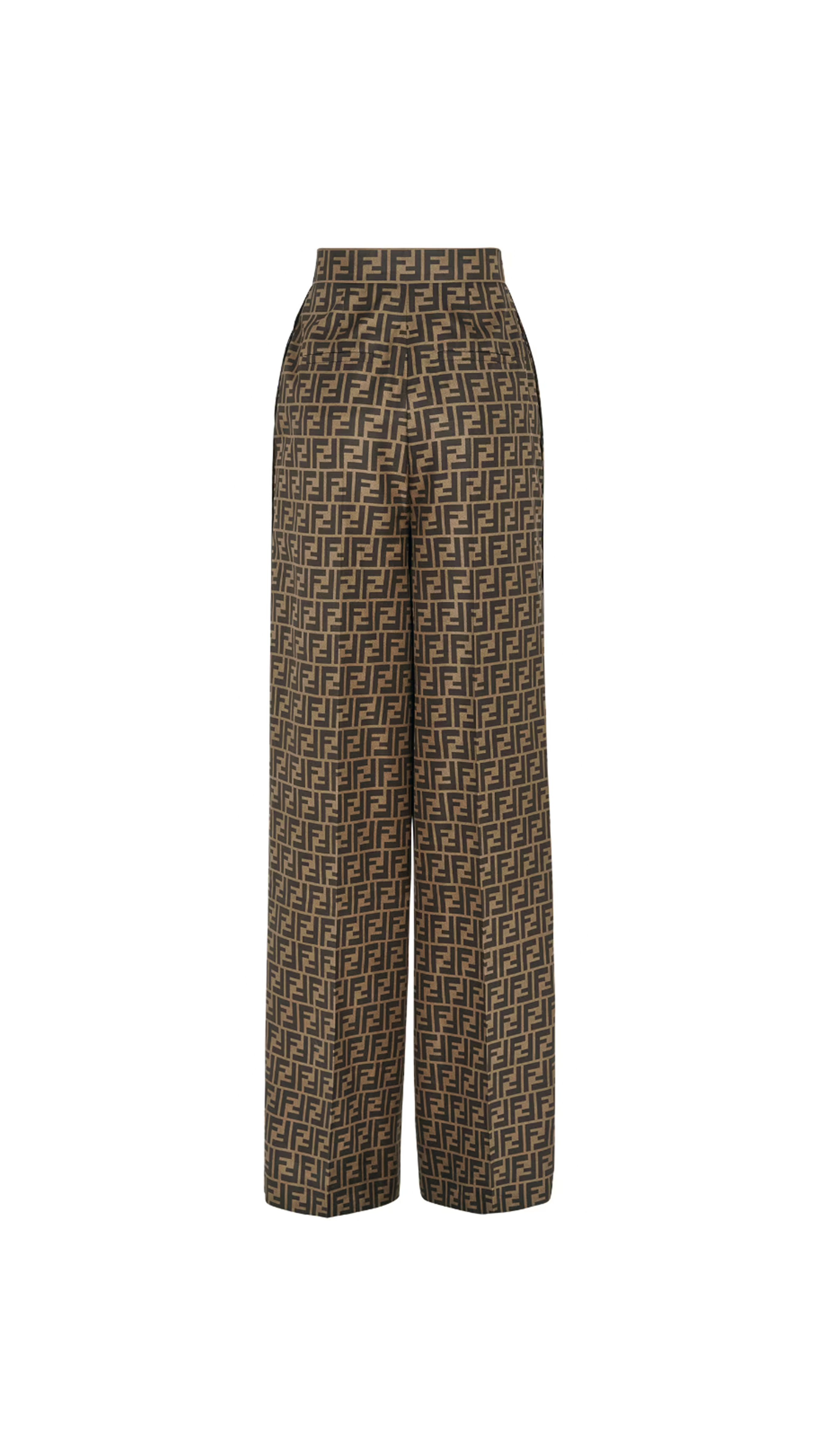 FF Silk Pants - Brown