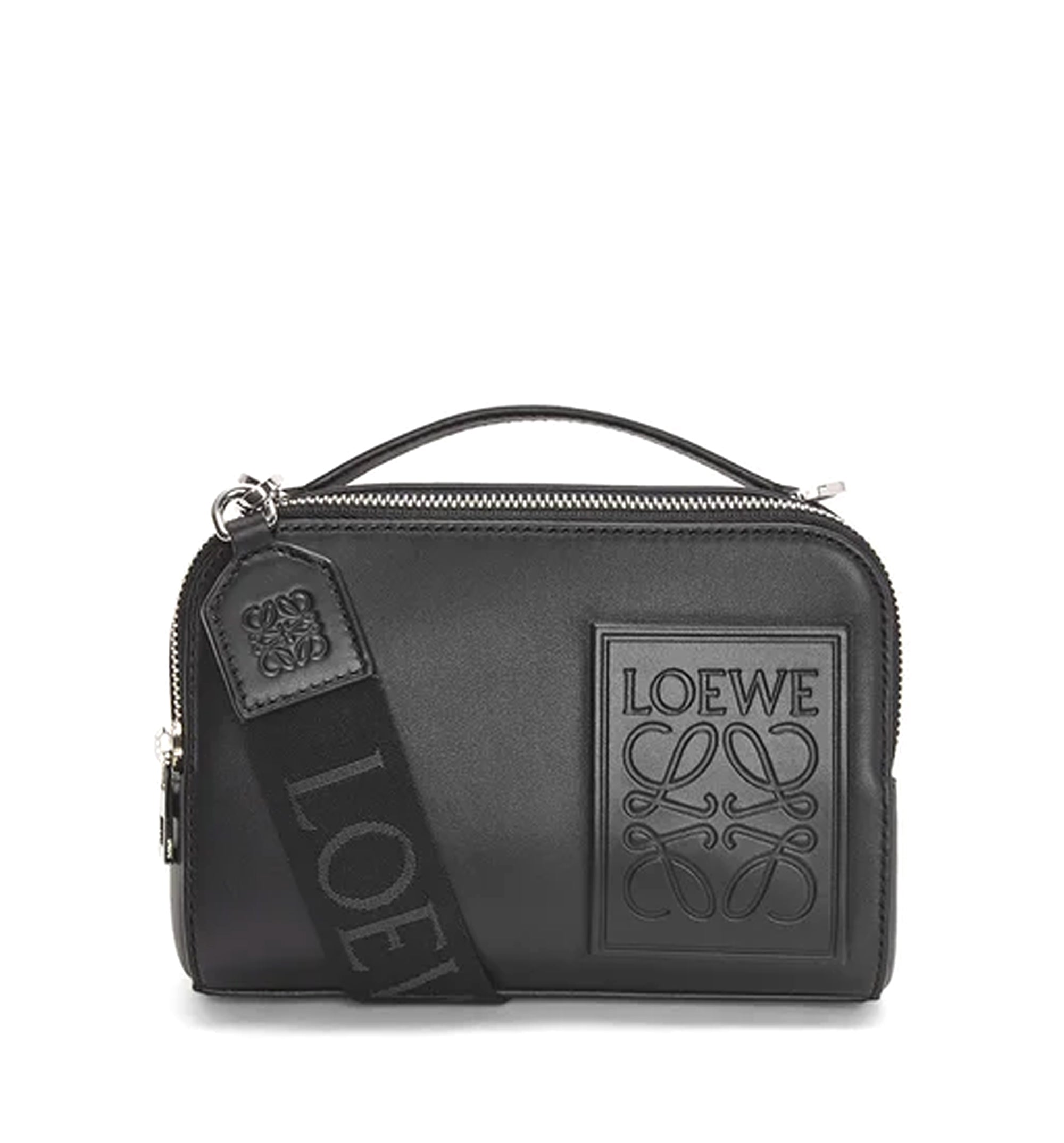 Mini crossbody camera bag in satin calfskin
