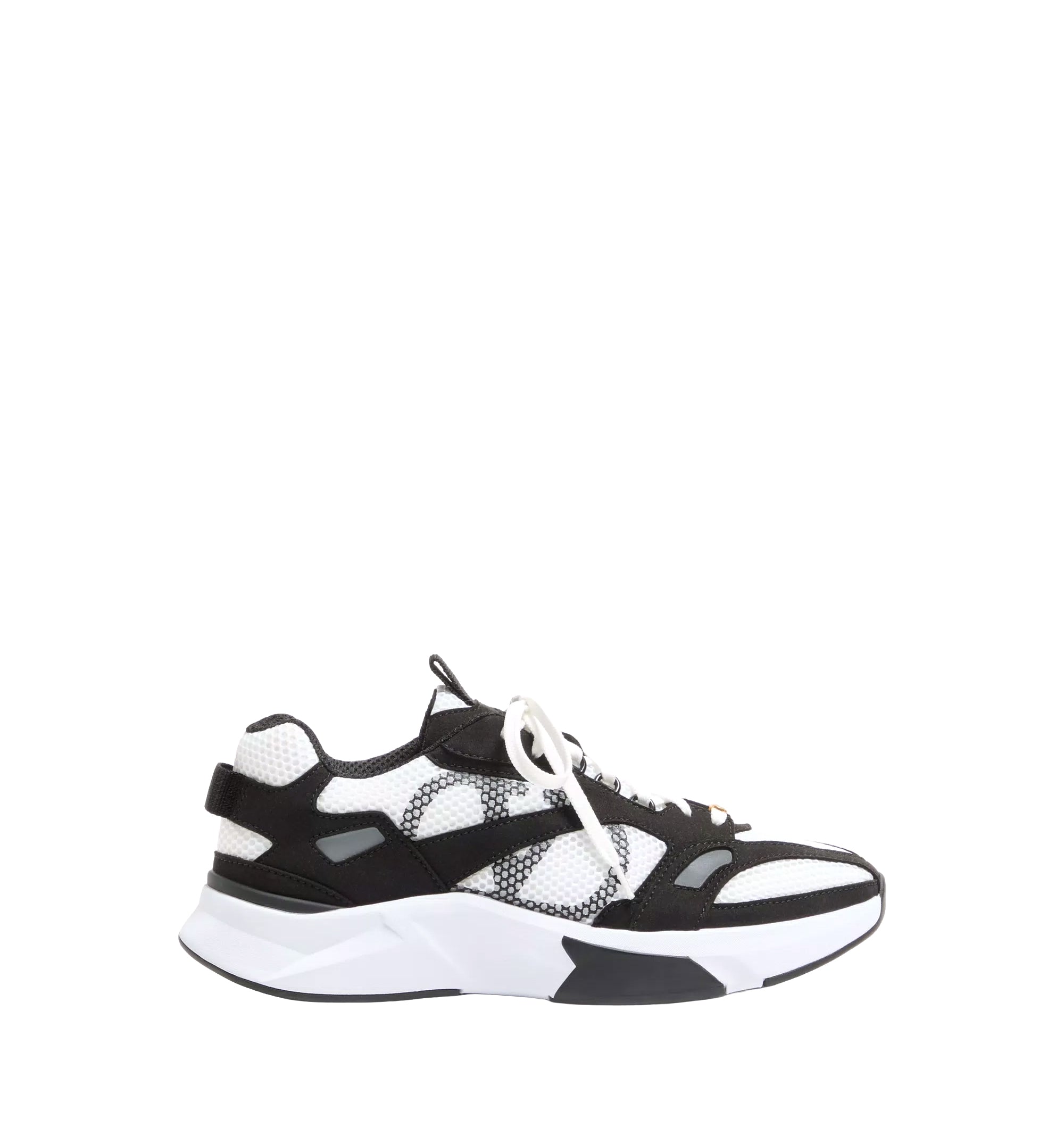 Demivee Trainer In Mesh Fabric With Suede Inserts
