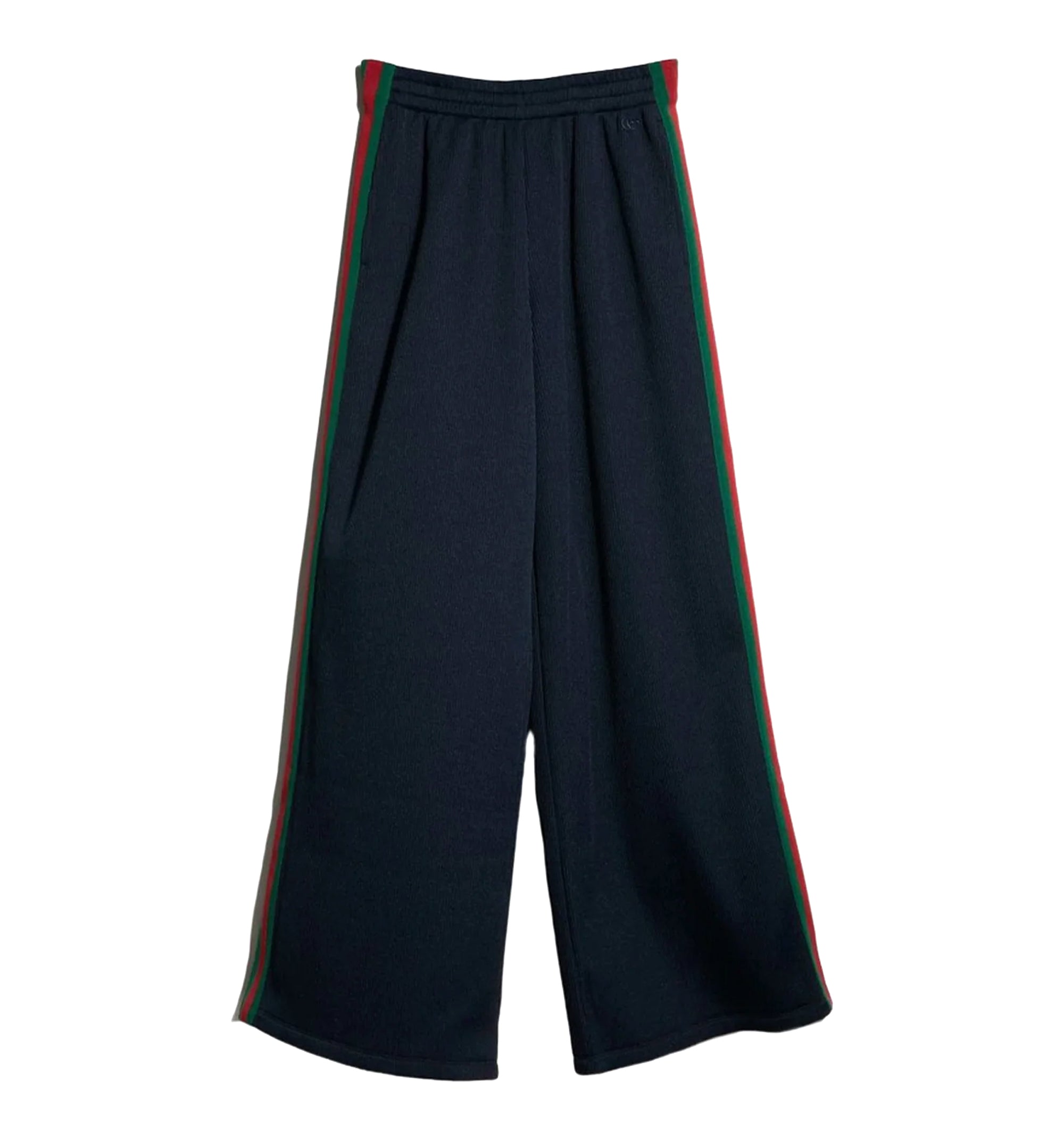 Rib cotton jersey leisure pants with Web