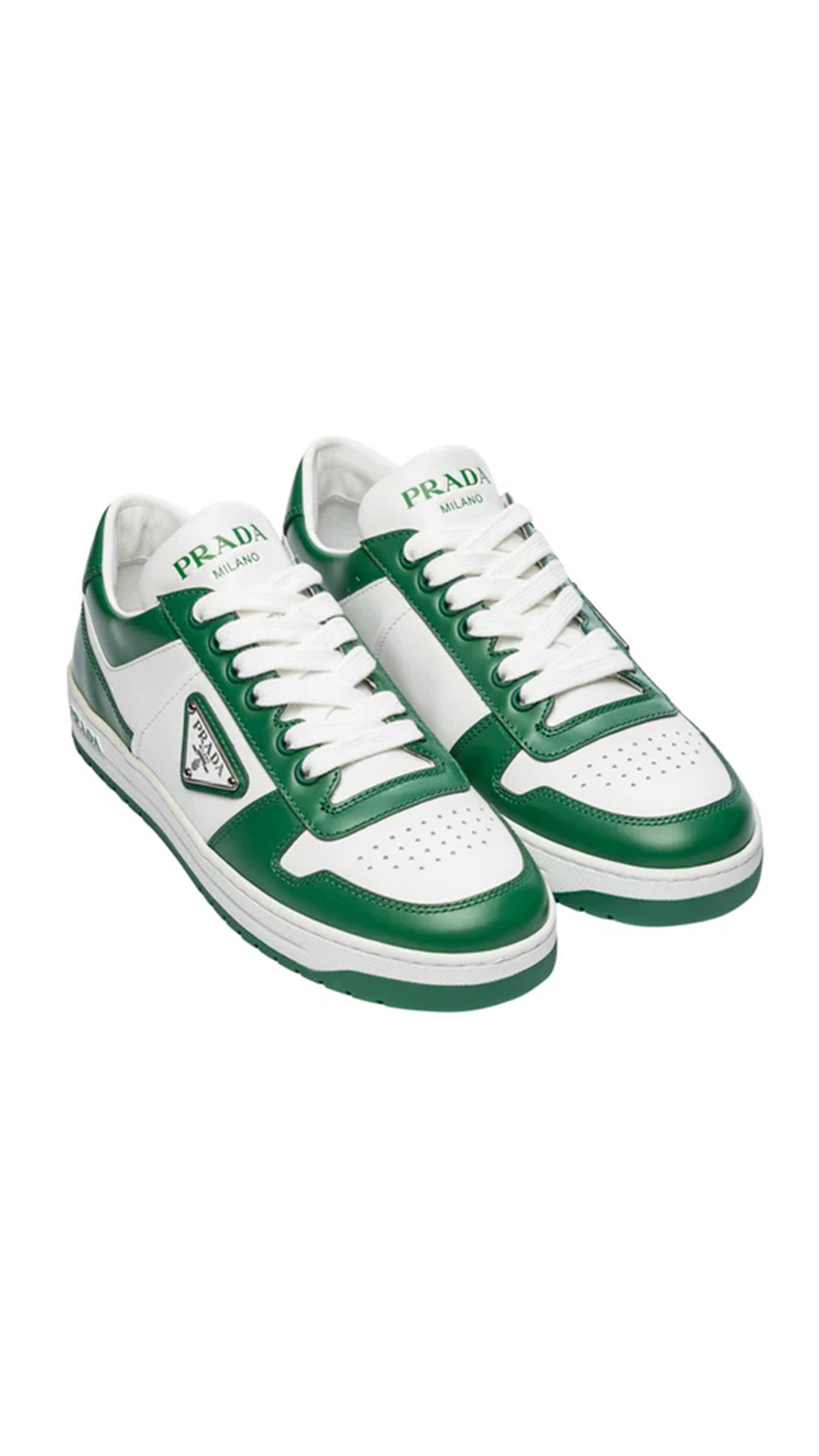 Downtown Leather Sneakers - White/Green