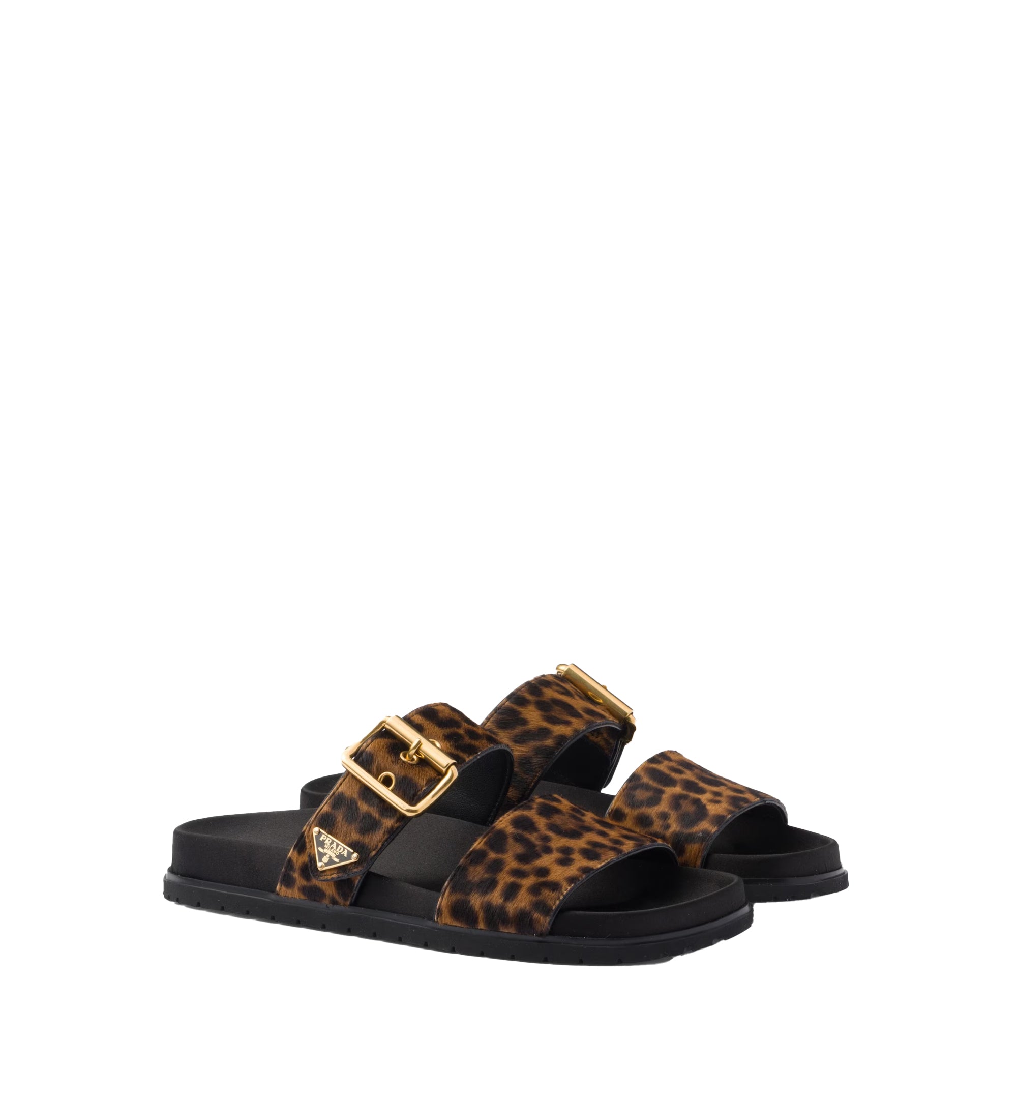 Printed Leather Slides