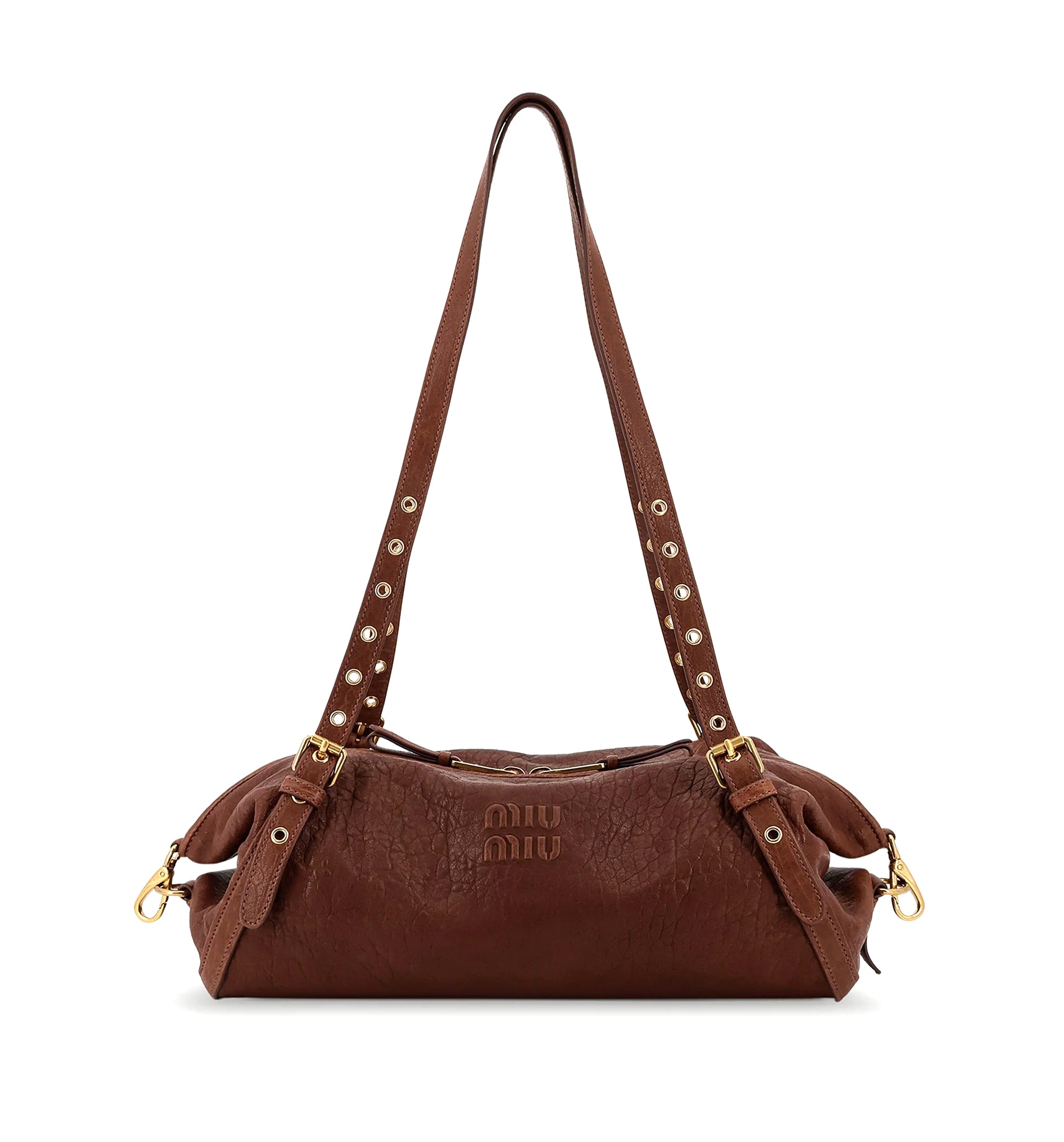 Miu Miu Monk Nappa Shoulder Bag