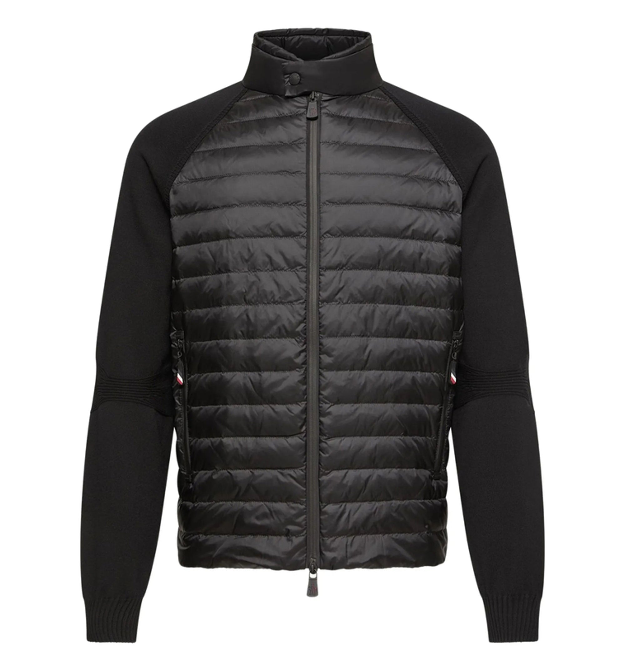Padded Nylon Cardigan