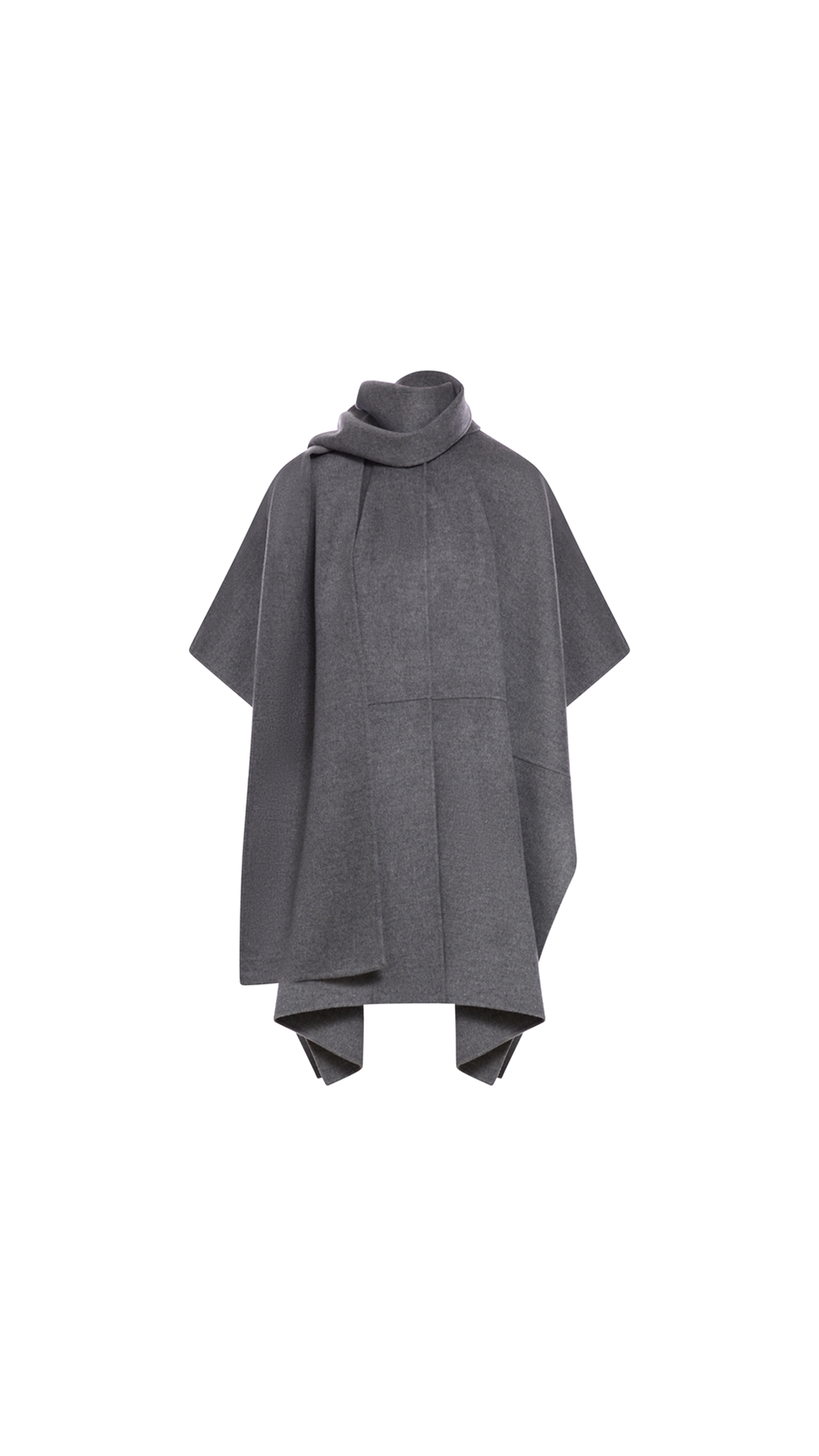 Doublé Scarf Coat - Grey