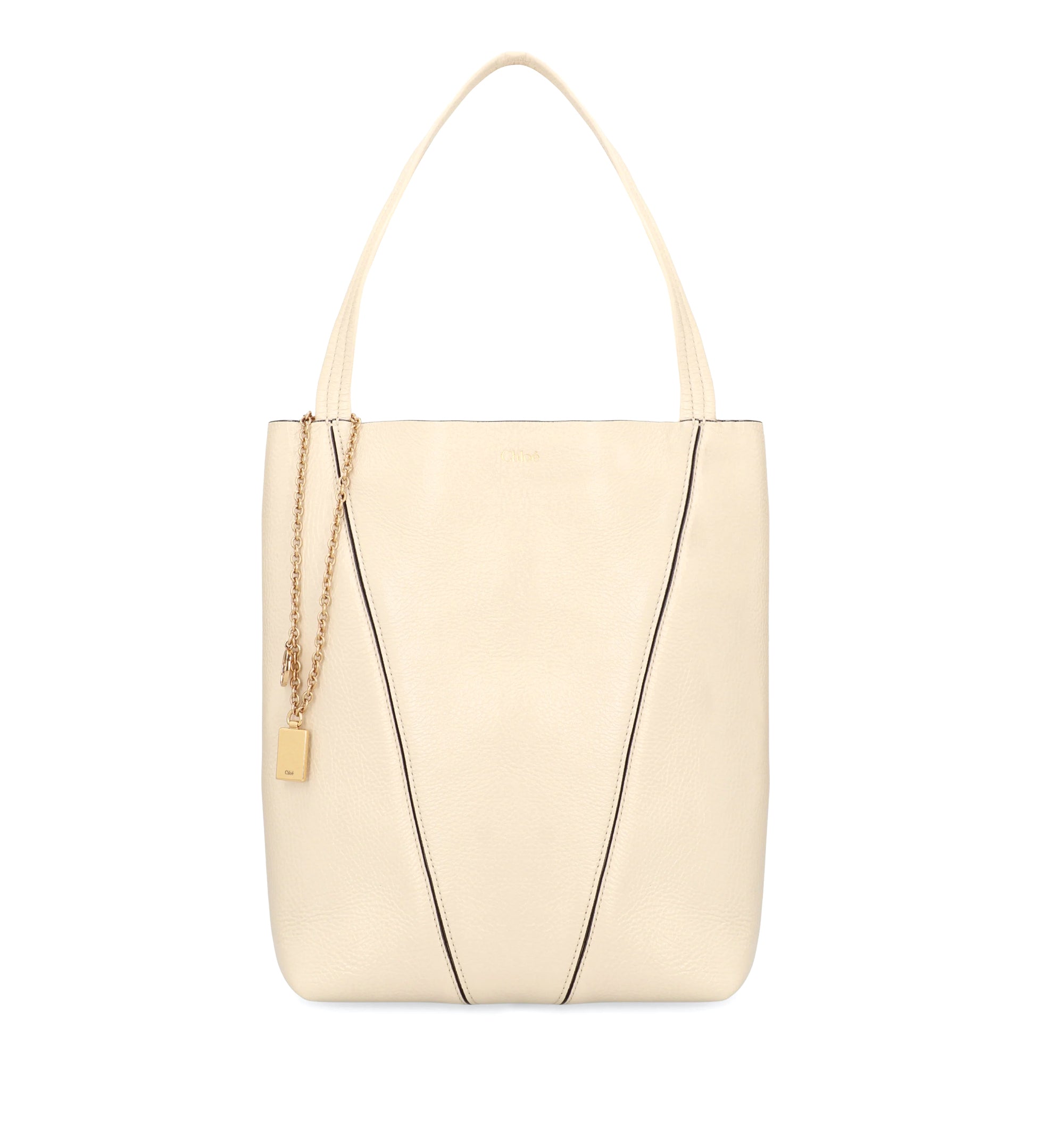 Chloé Spin Tote Bag in Grained Leather