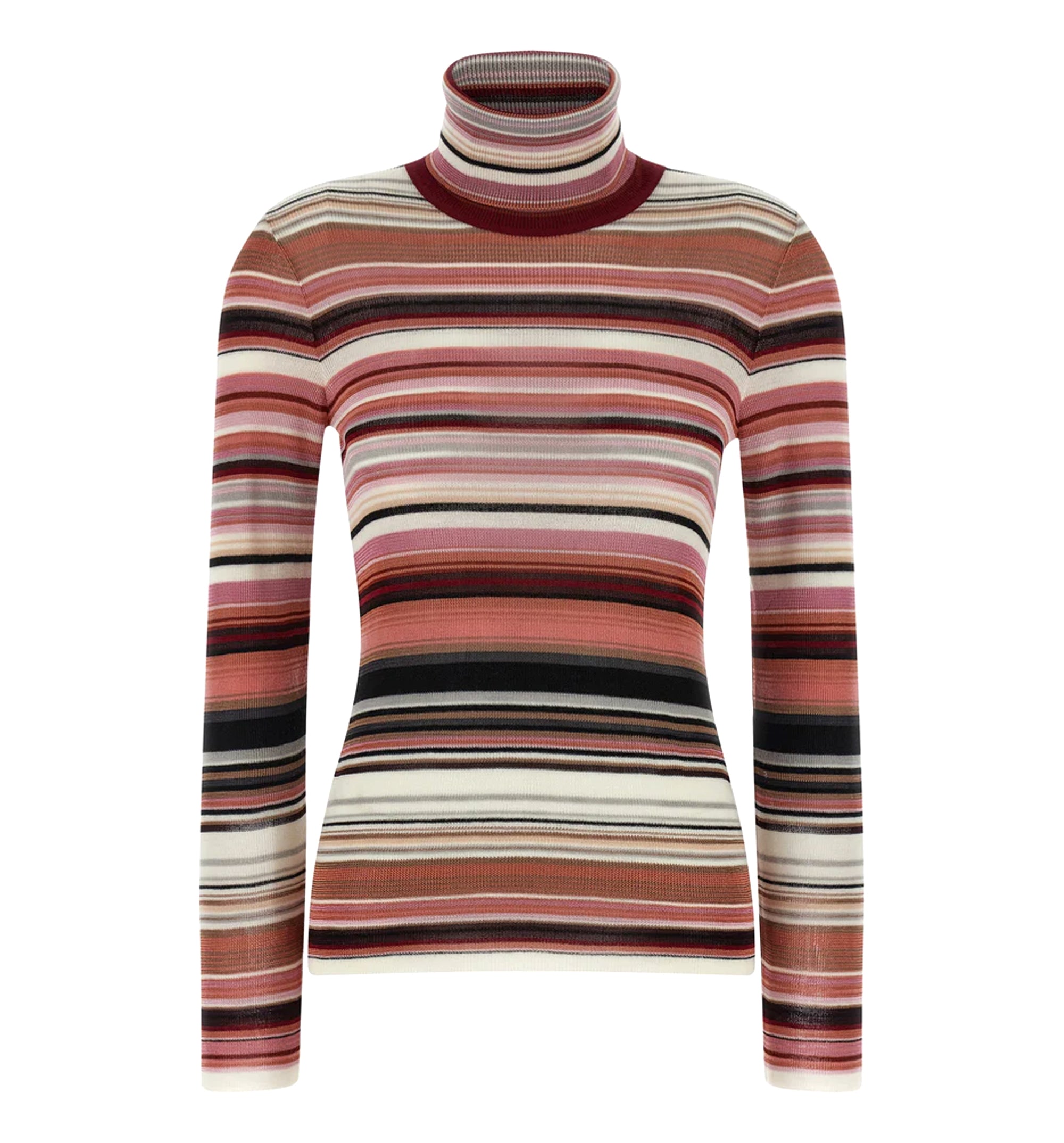 Striped Turtleneck Sweater