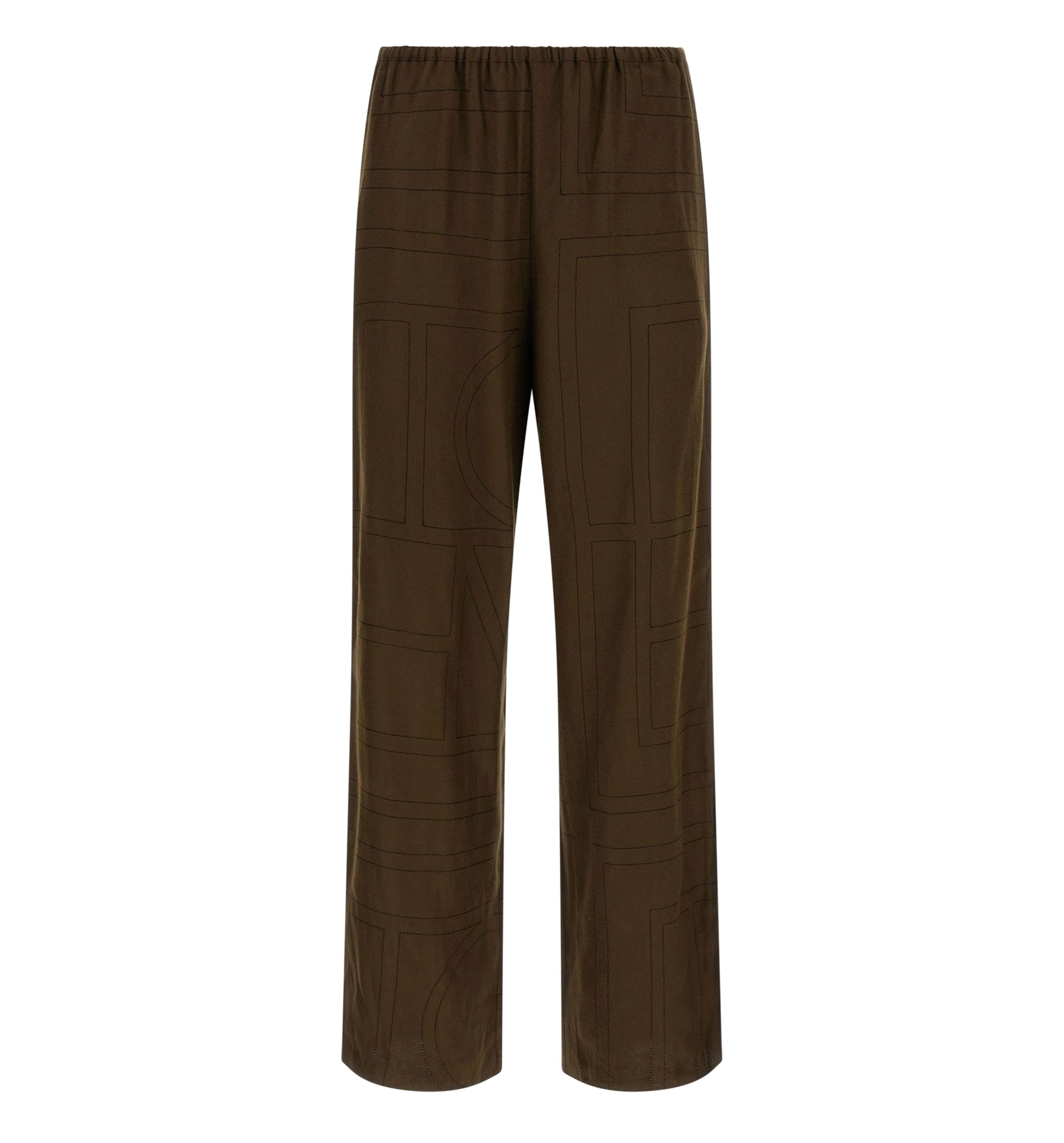 Monogram Flannel Trousers