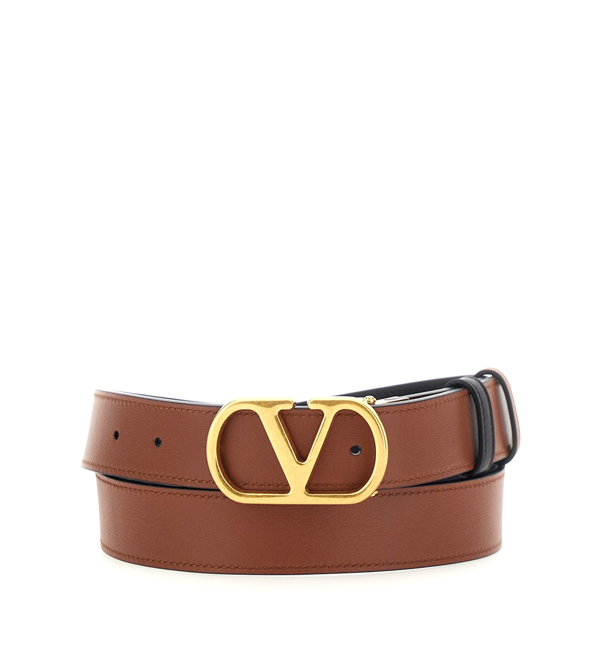 Vlogo Signature Reversible Leather Belt 30 mm