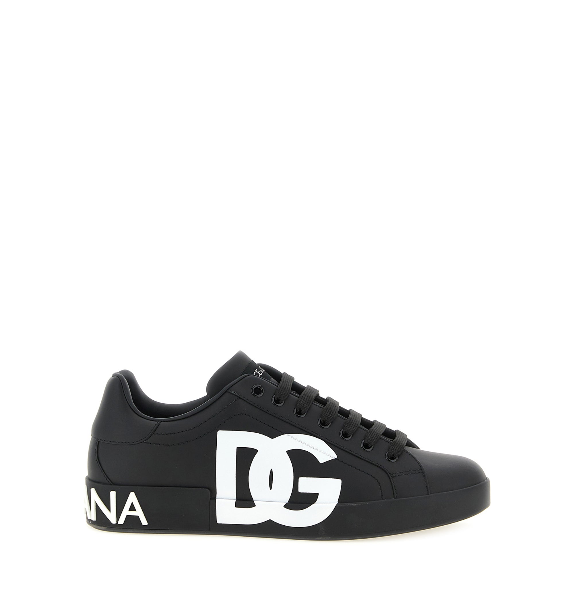 Calfskin Nappa Portofino Sneakers With DG Logo Print